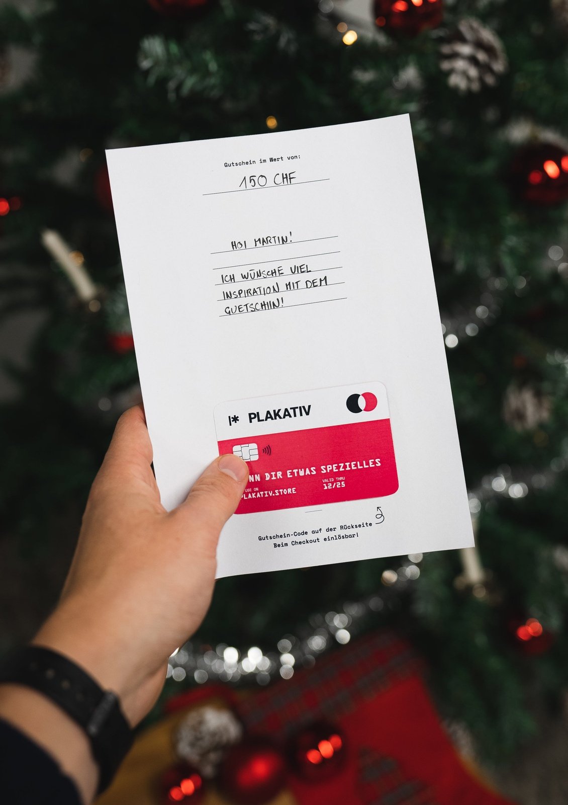 Weihnachtliche Geschenkkarten