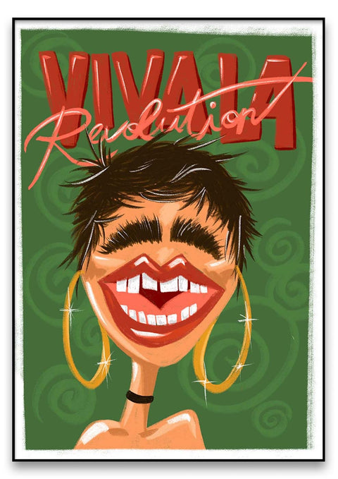 Vivala Revolution Illustrationsplakat.
Produktname: Viva la Revolution