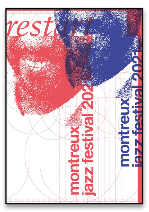 Ein Plakat für das Montreux Jazz Festival.