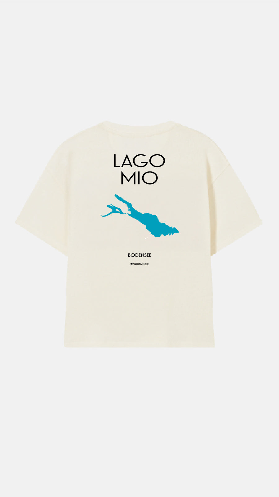«LAGO MIO - BODENSEE» Backprint Heavy weight tee White