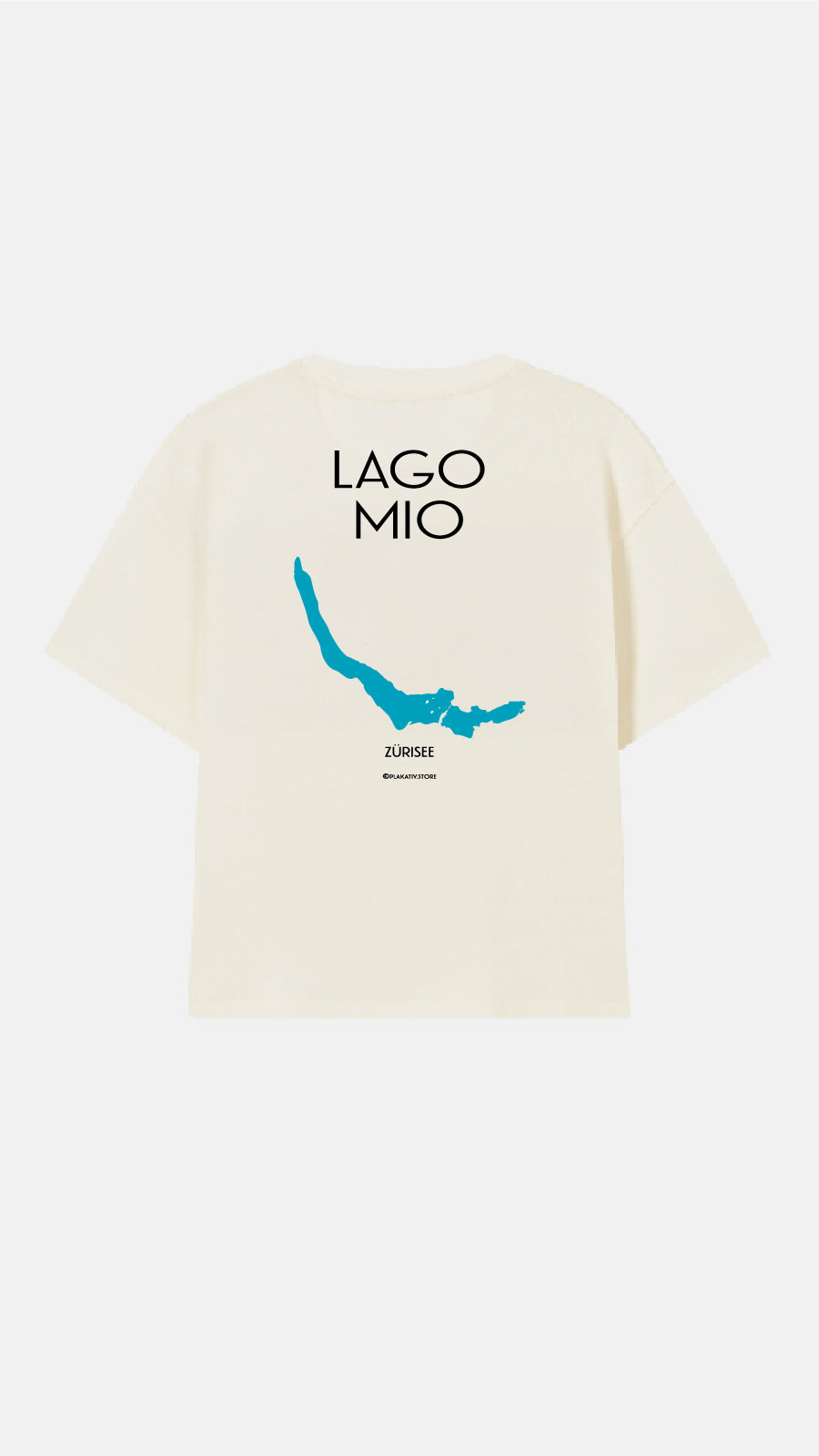 «LAGO MIO - ZÜRISEE» Backprint Heavy weight tee White