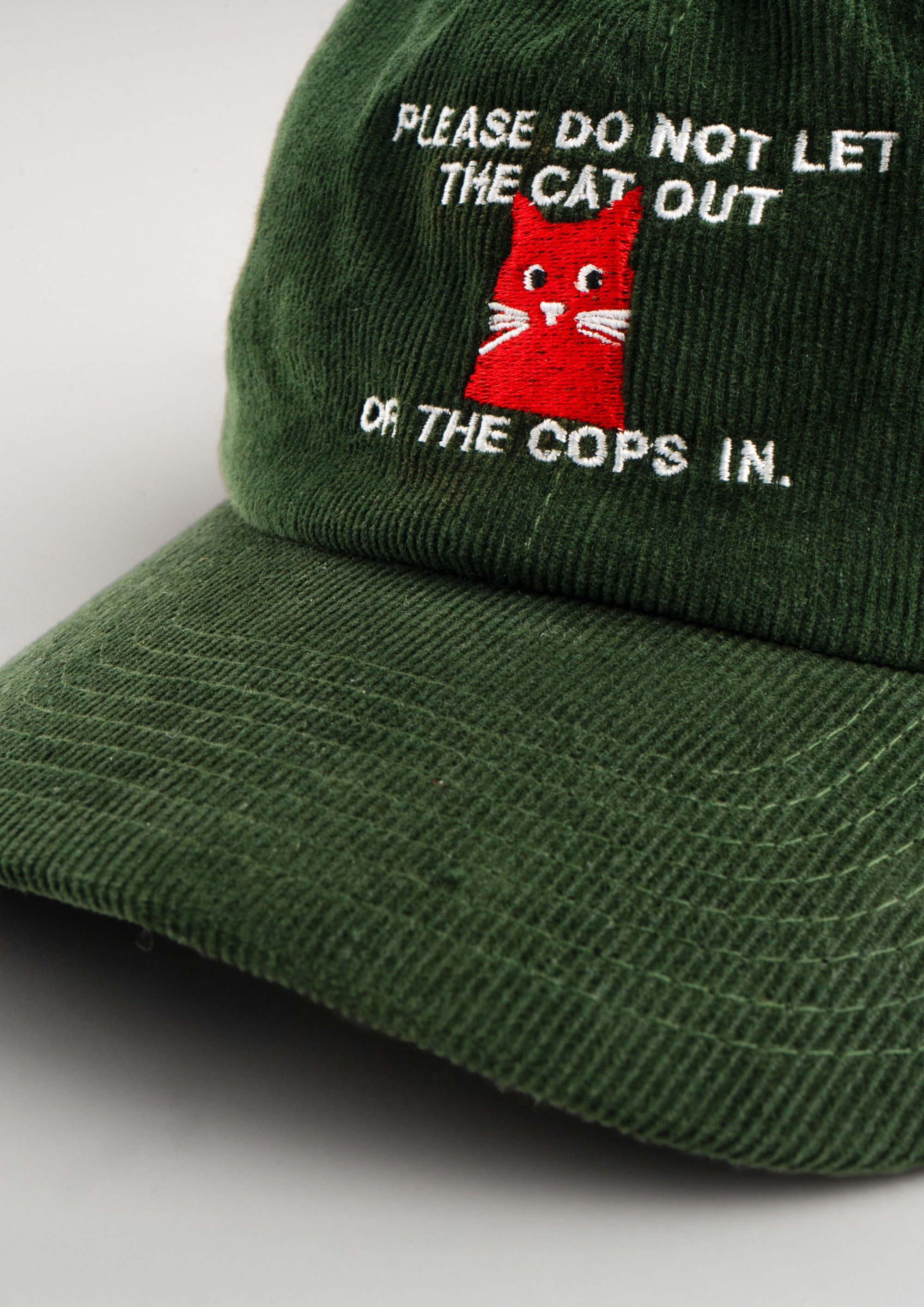 «sus cat» Courdroy Cap