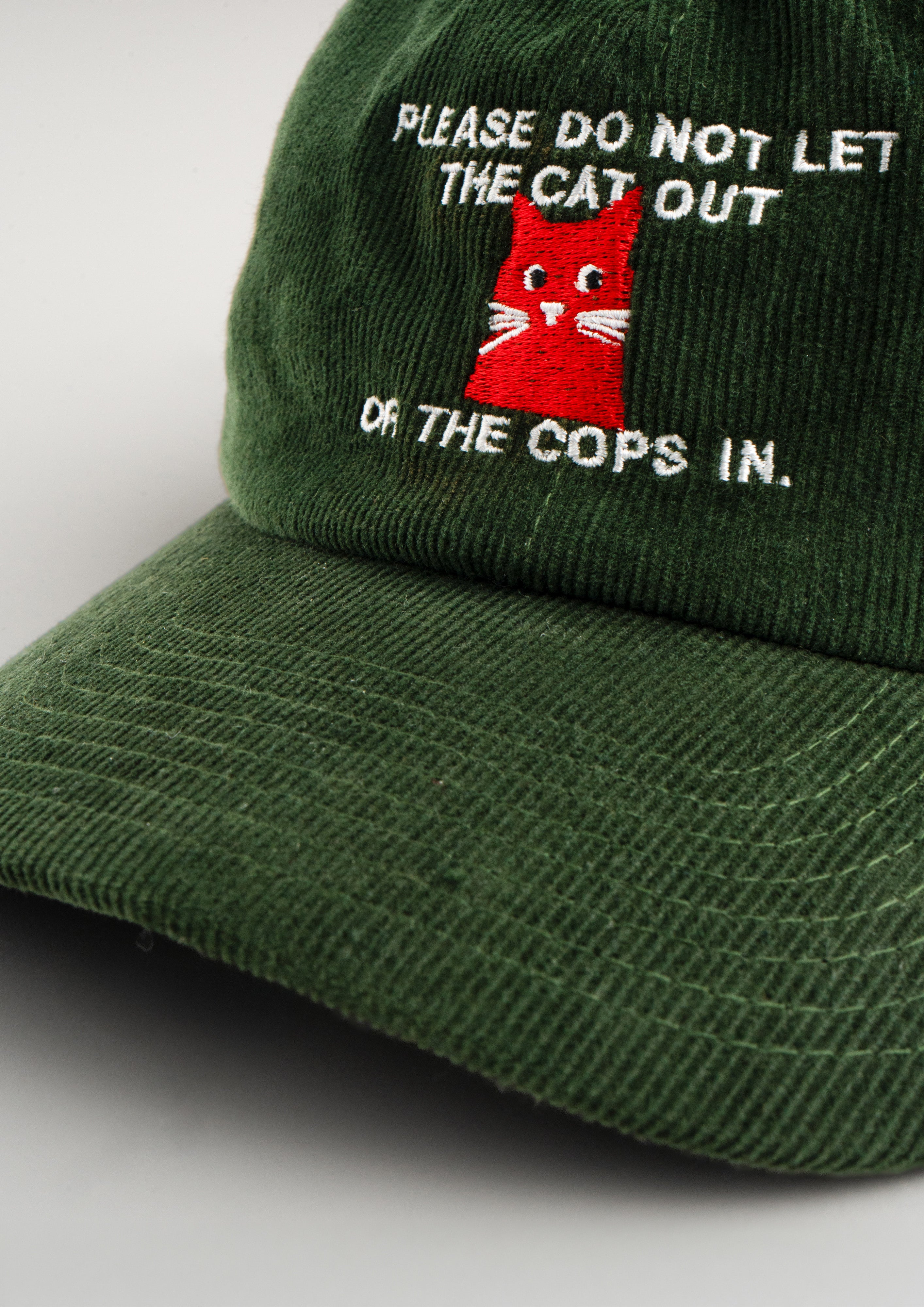 «sus cat» Courdroy Cap