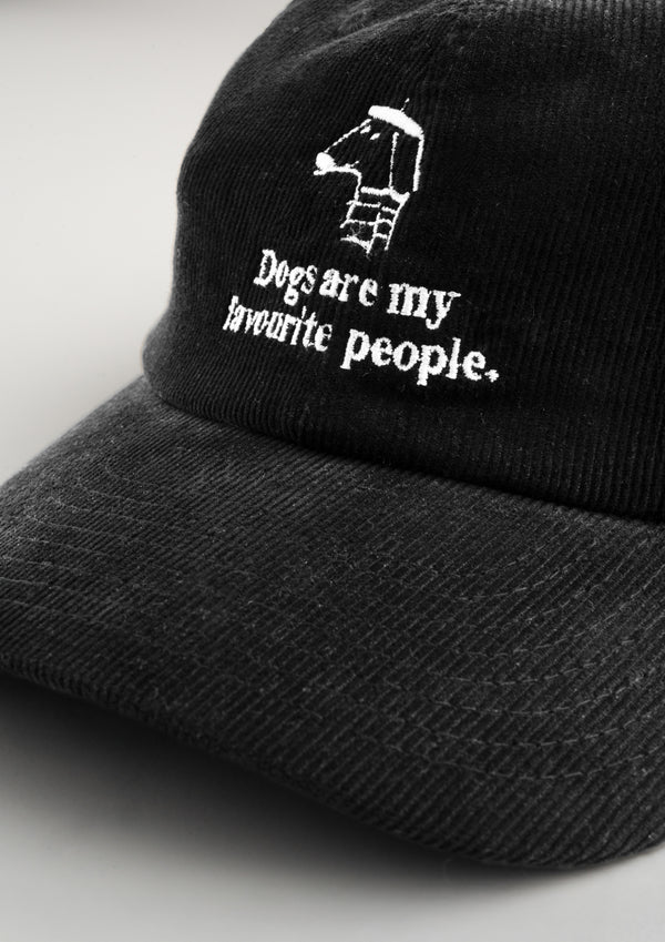 «Dogs are my favourite people» Courdroy Cap