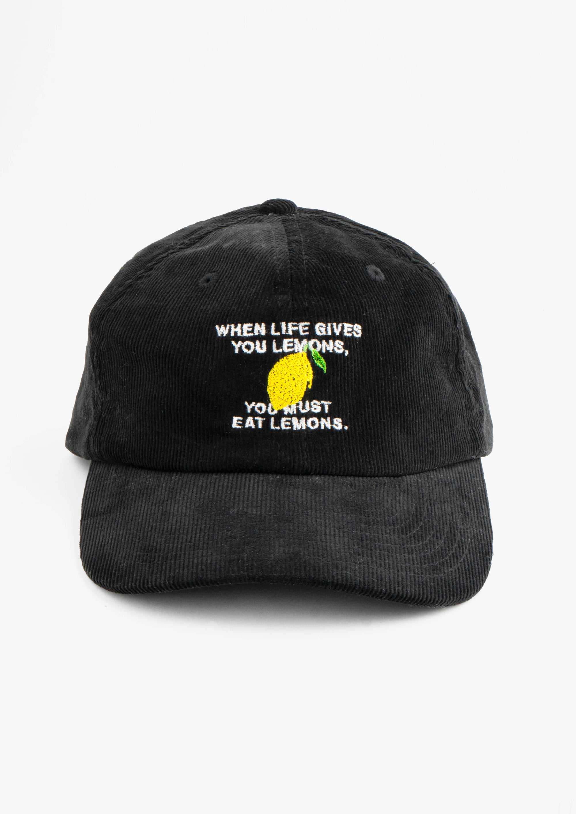 «When life gives you lemons» Courdroy Cap