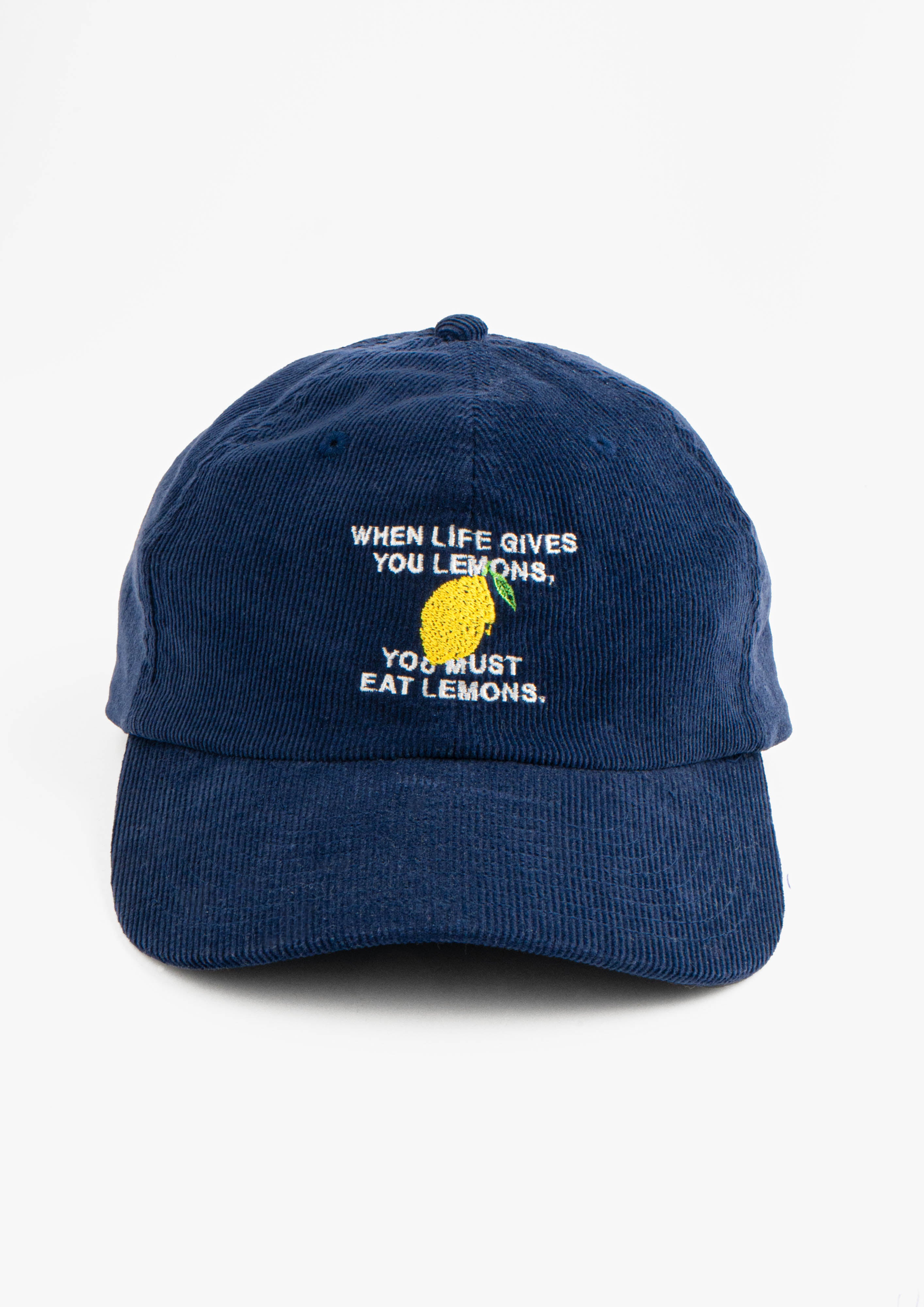 «When life gives you lemons» Courdroy Cap