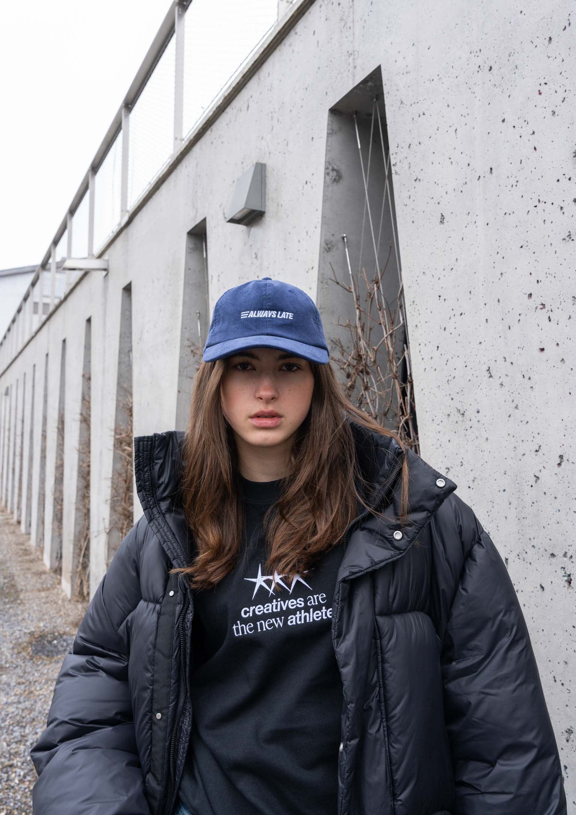 "Always Late" Courdroy Cap