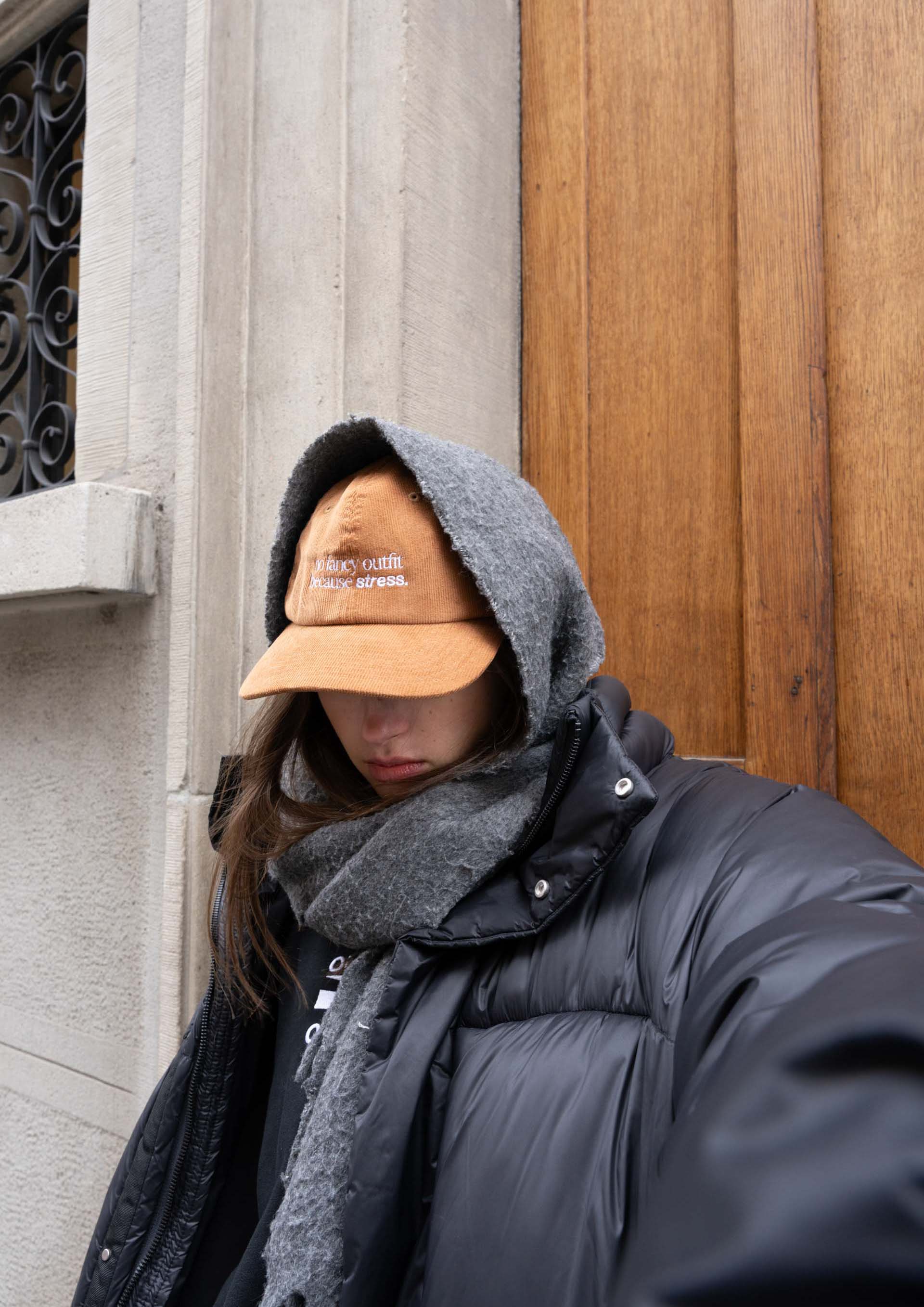 "No Fancy Outfit" Courdroy Cap