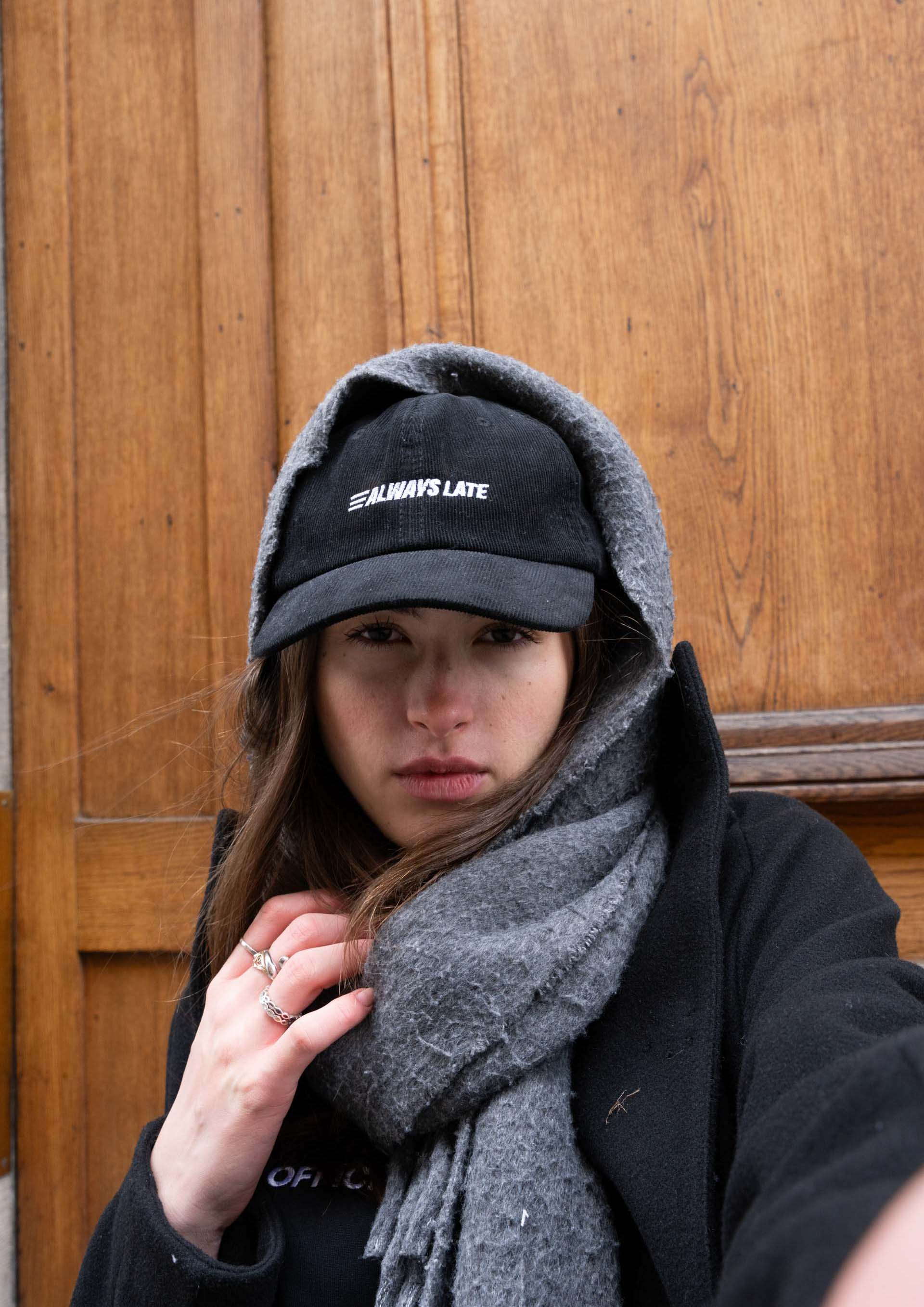 "Always Late" Courdroy Cap