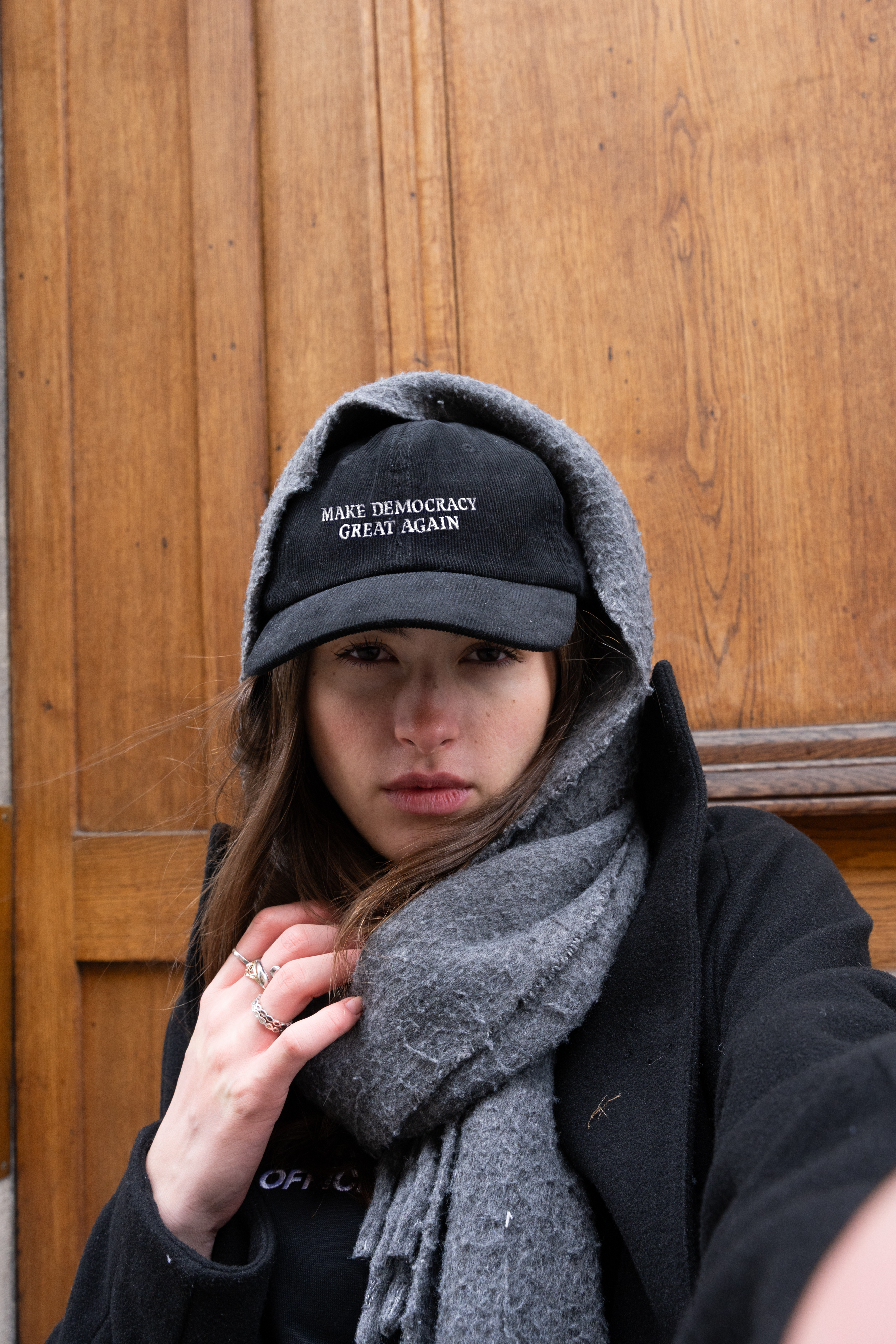 "Make Democracy Great Again" Corduroy Cap