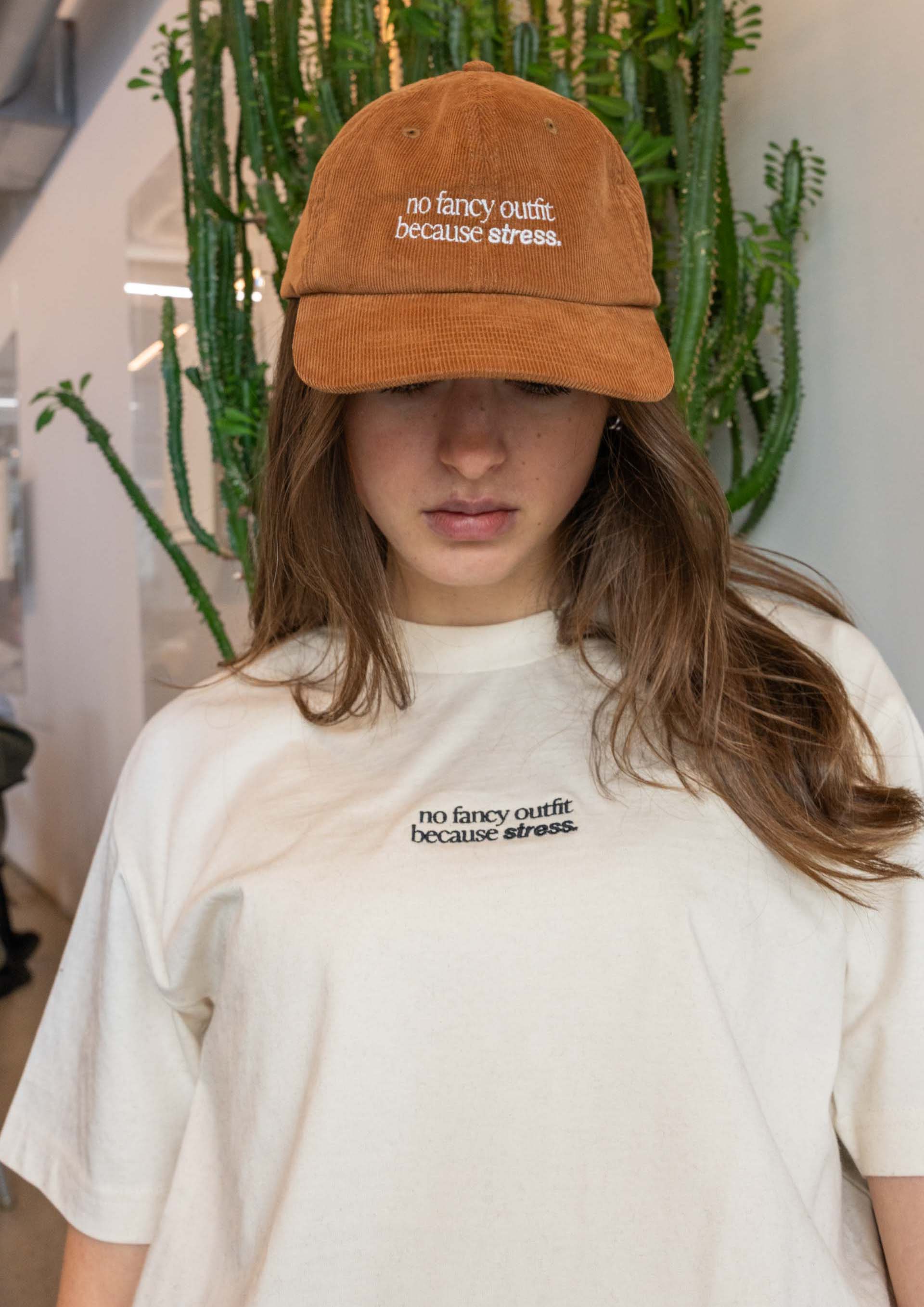 "No Fancy Outfit" Courdroy Cap