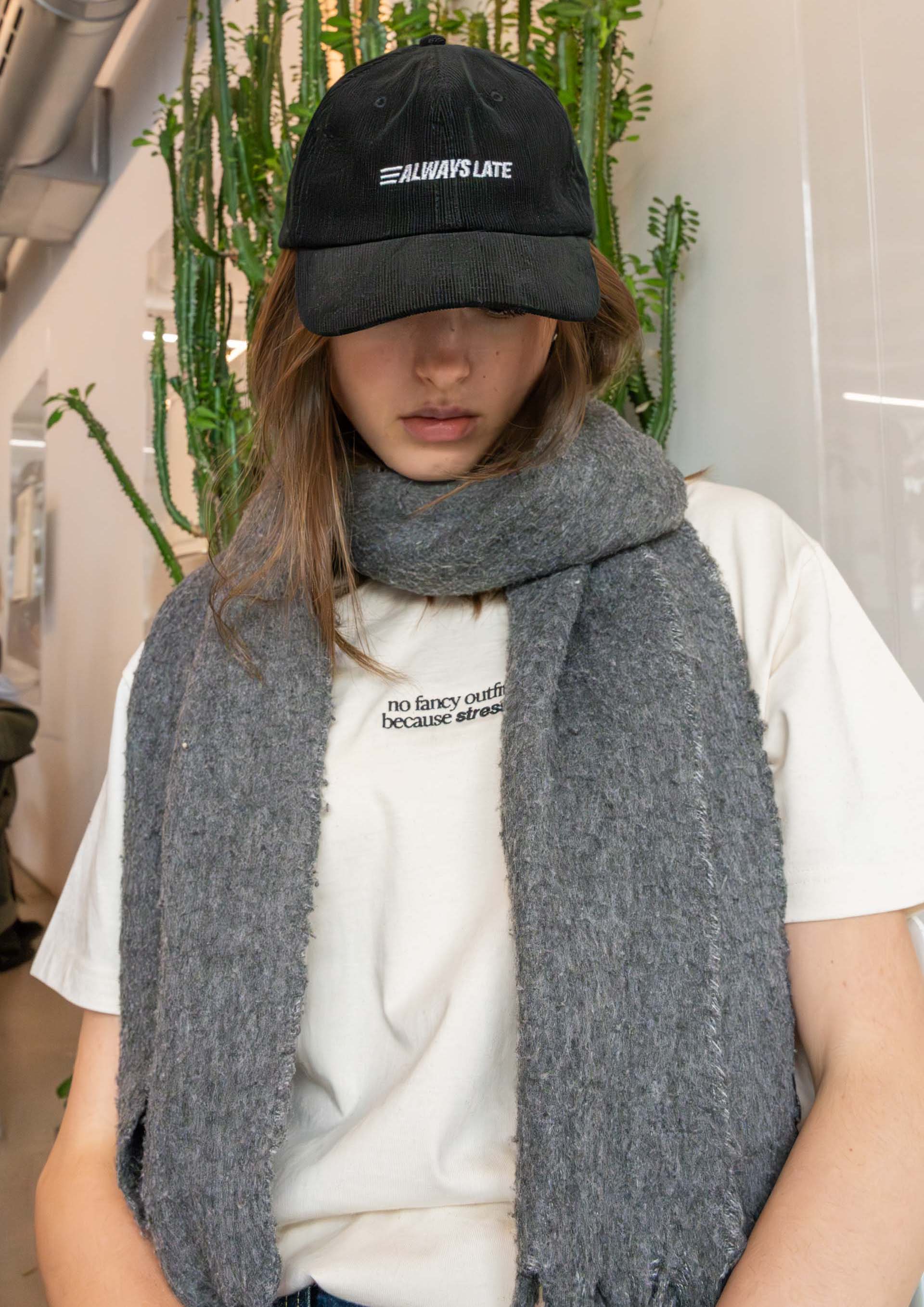 "Always Late" Courdroy Cap