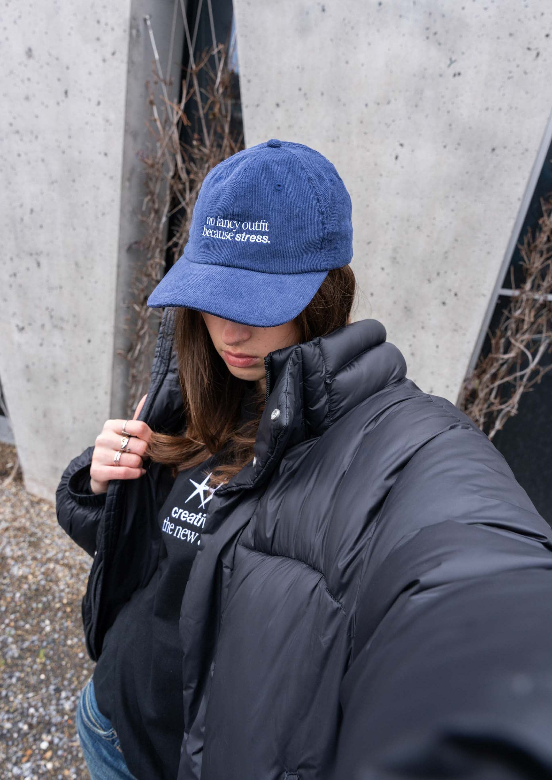"No Fancy Outfit" Courdroy Cap