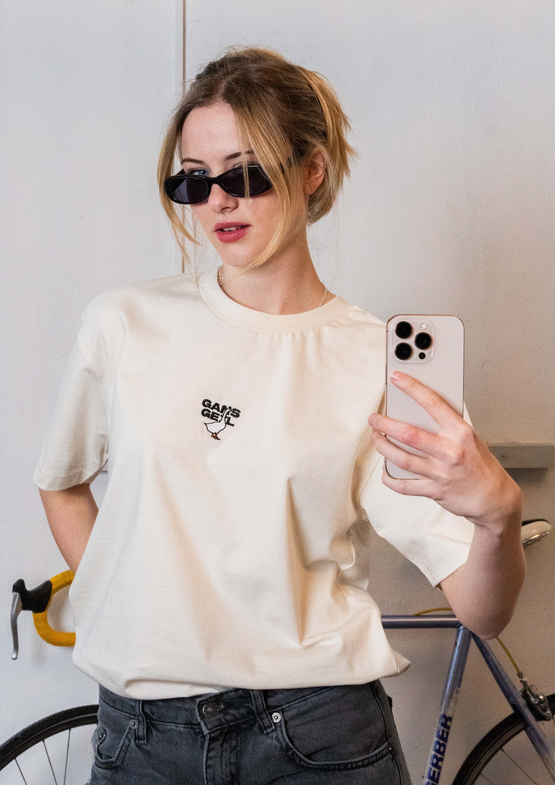 «Gans Geil» Stickerei Super oversize tee