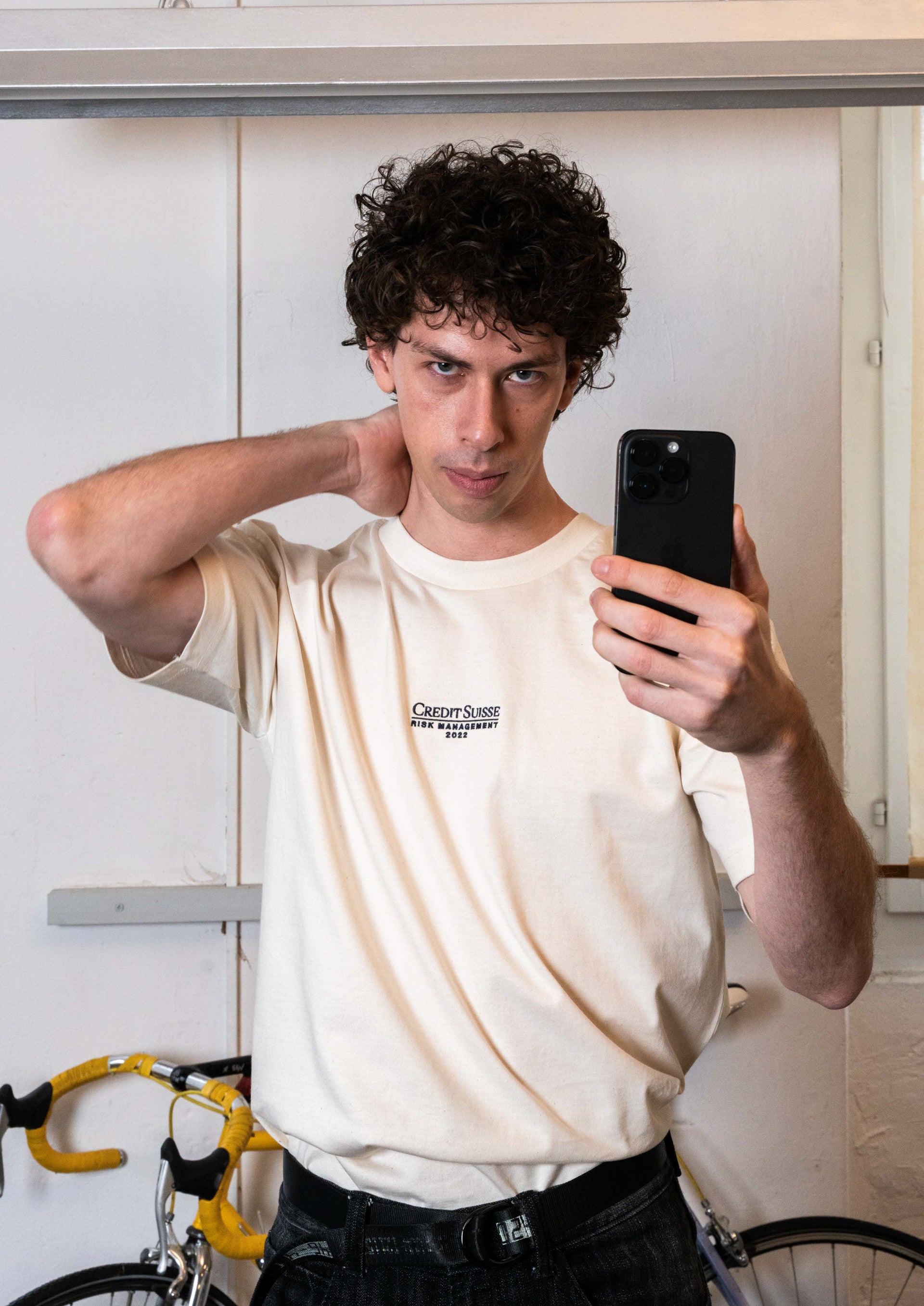 «CS Risk Management» Stickerei Super oversize tee