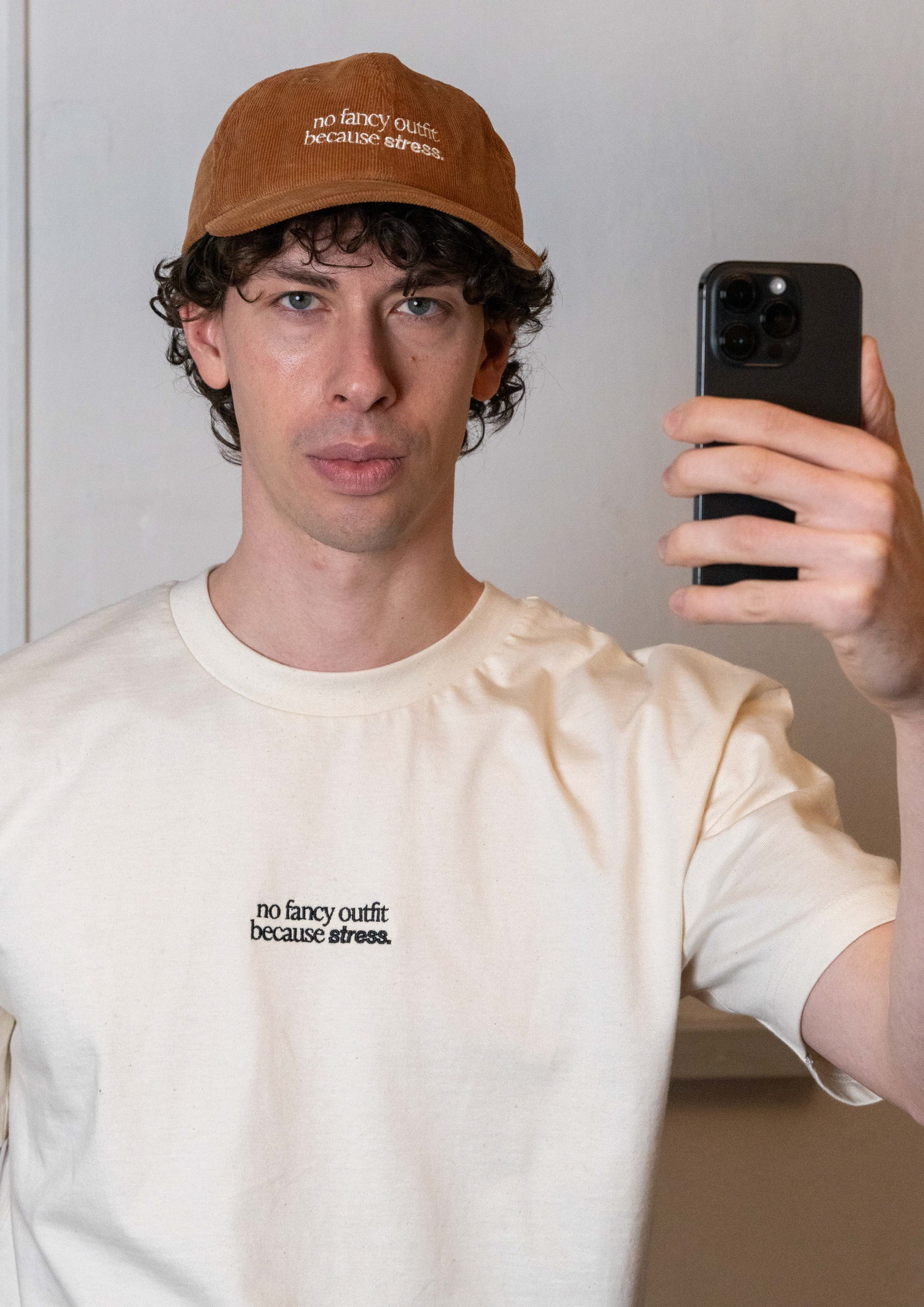 "No Fancy Outfit" Courdroy Cap