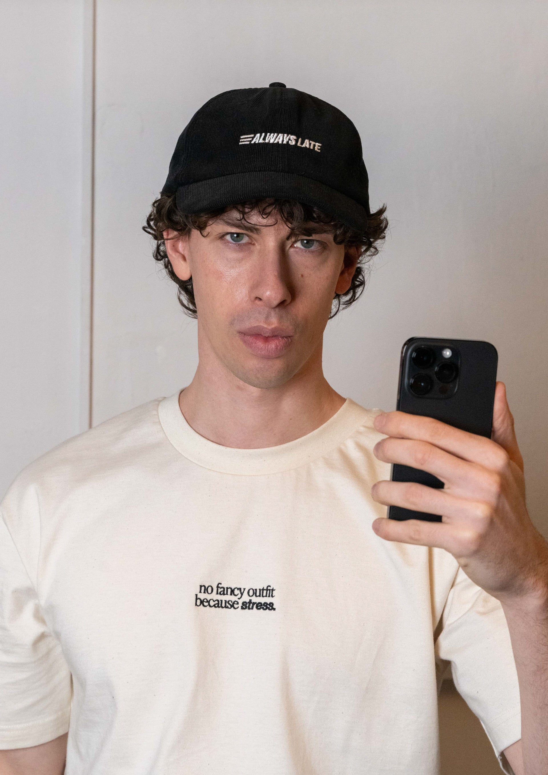 "Always Late" Courdroy Cap
