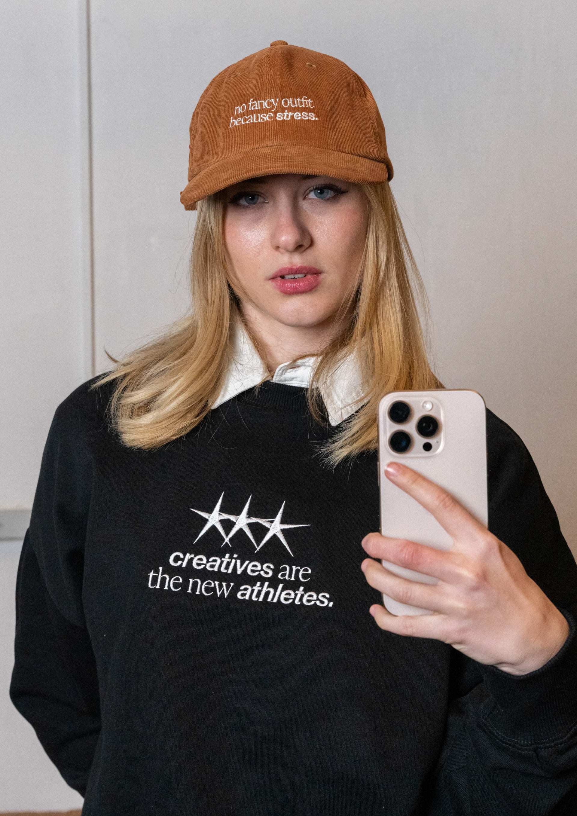 "No Fancy Outfit" Courdroy Cap