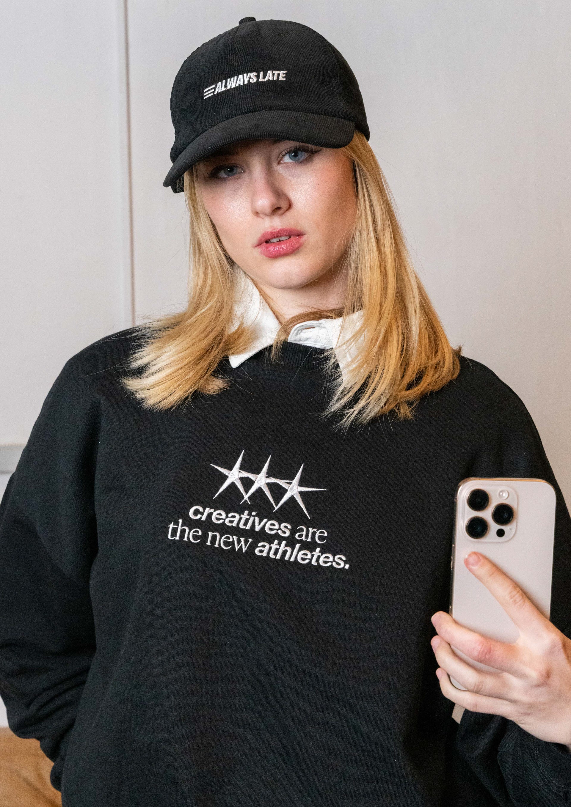 "Always Late" Courdroy Cap