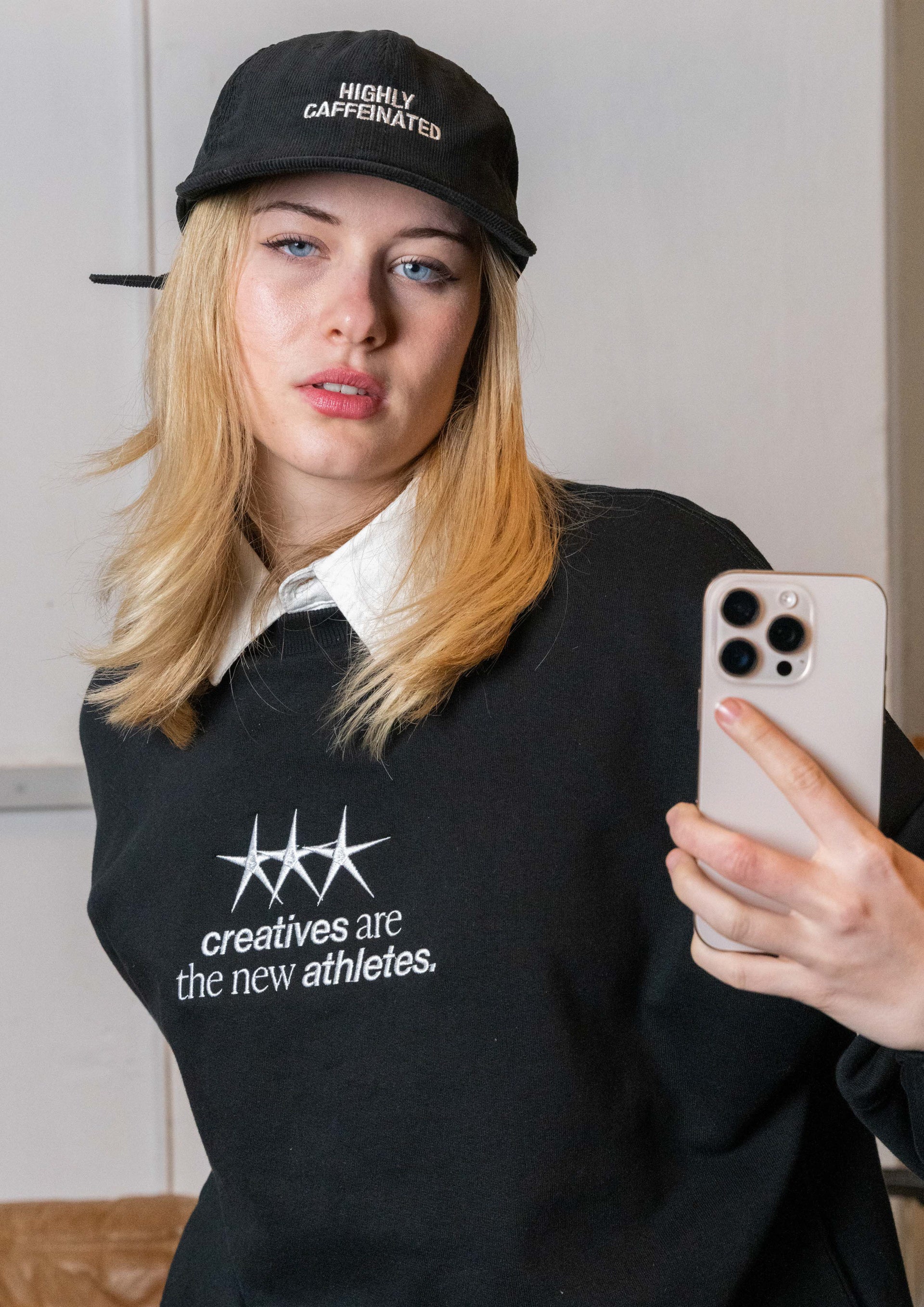 "Highly Caffeinated" Courdroy Cap