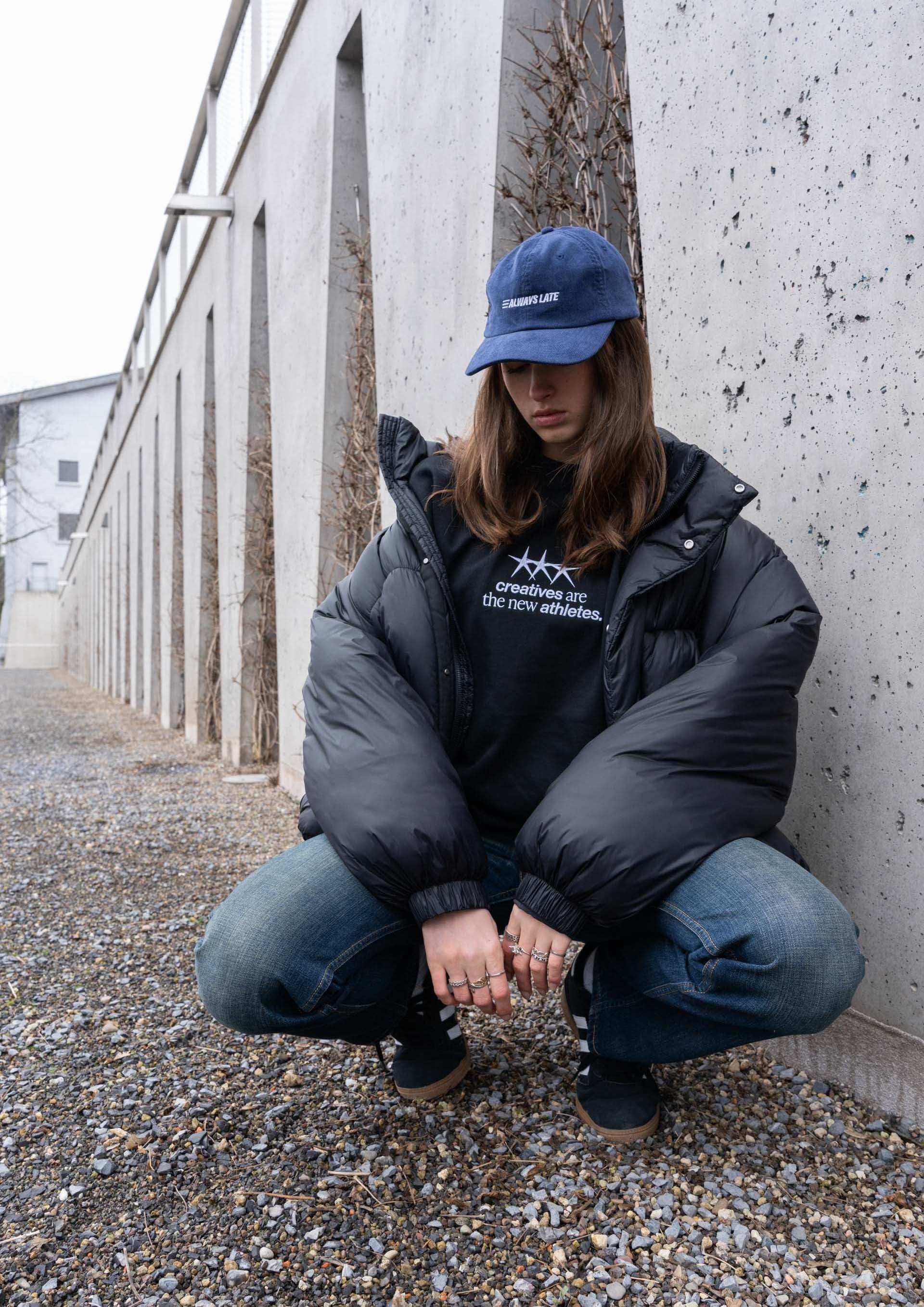 "Always Late" Courdroy Cap