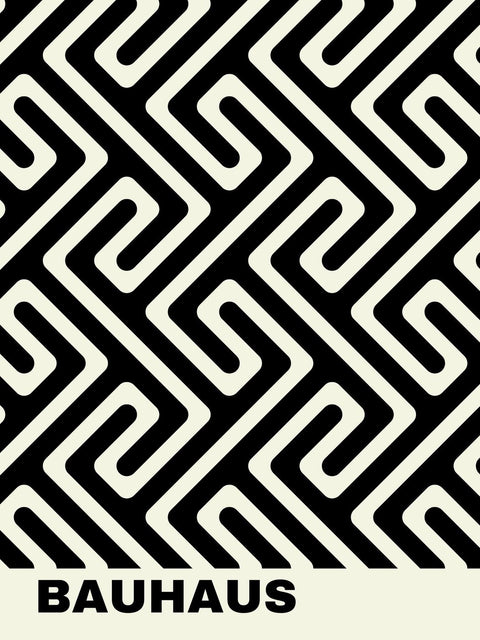 Das Cover von Bauhaus Inspired 02, mit einem schwarz-weißen Design, erstellt für kunstschaffende Künstler.