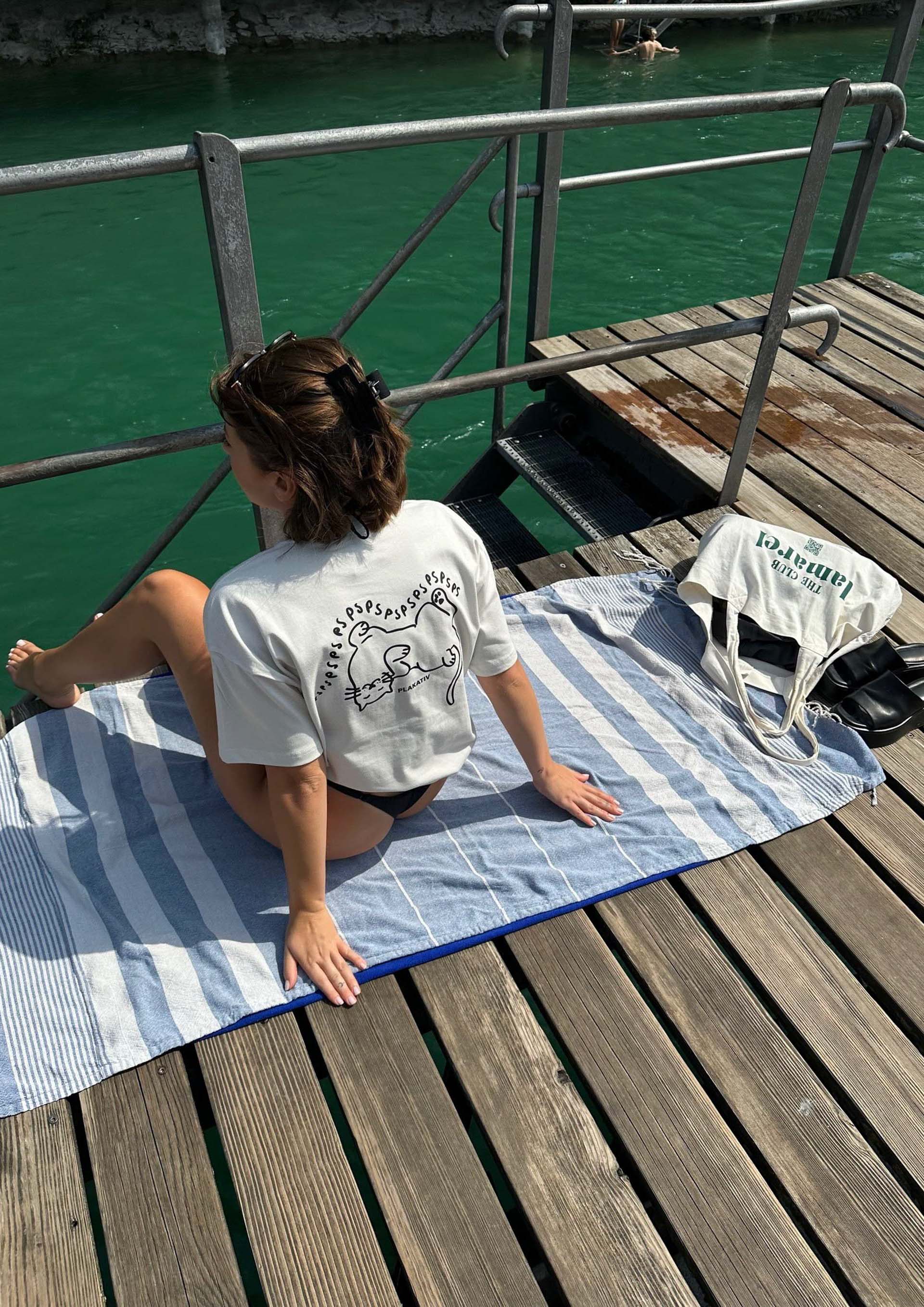«pspspsps» Backprint Heavy weight tee White