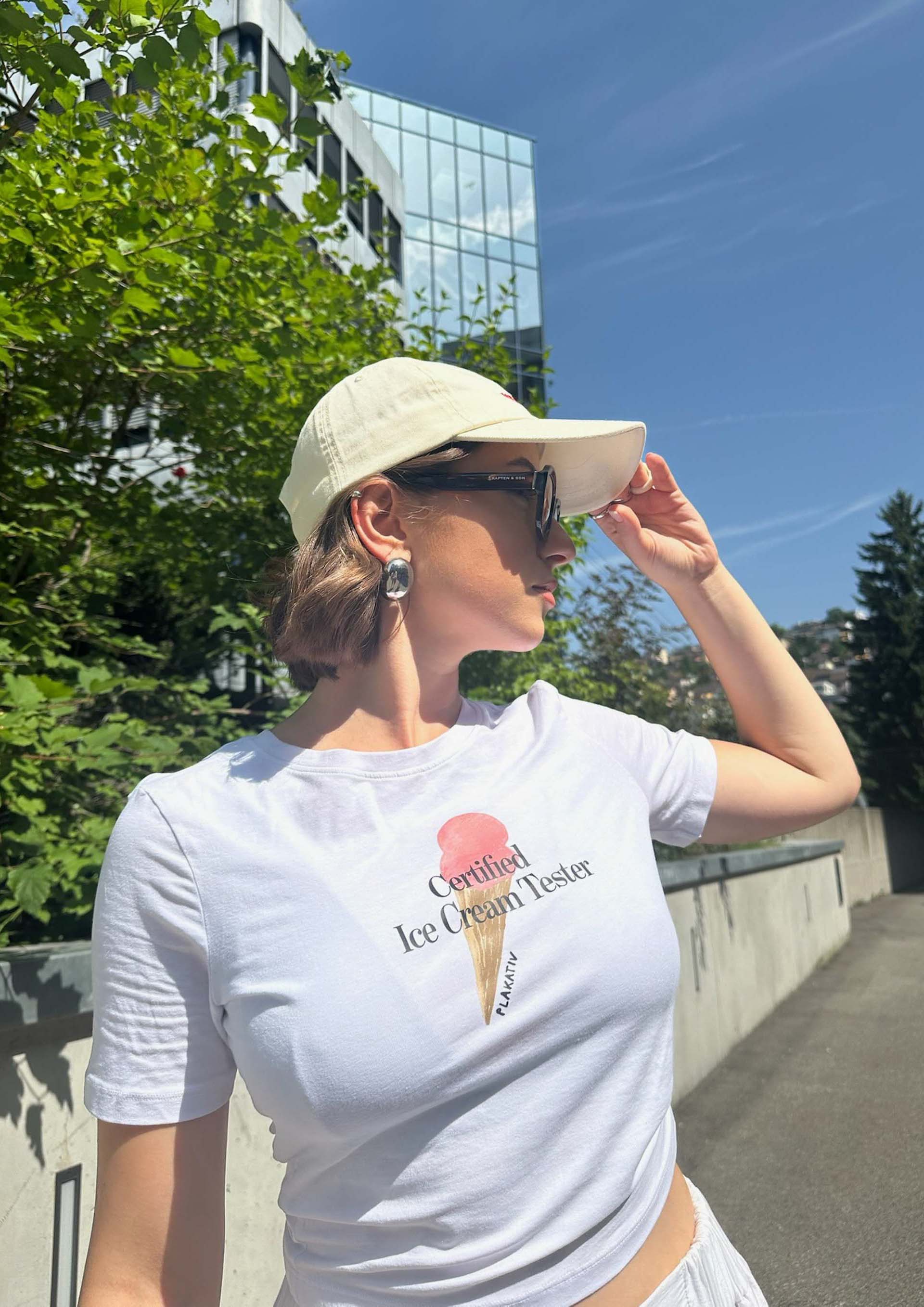 «Ice Cream Tester» Frontprint Babytee