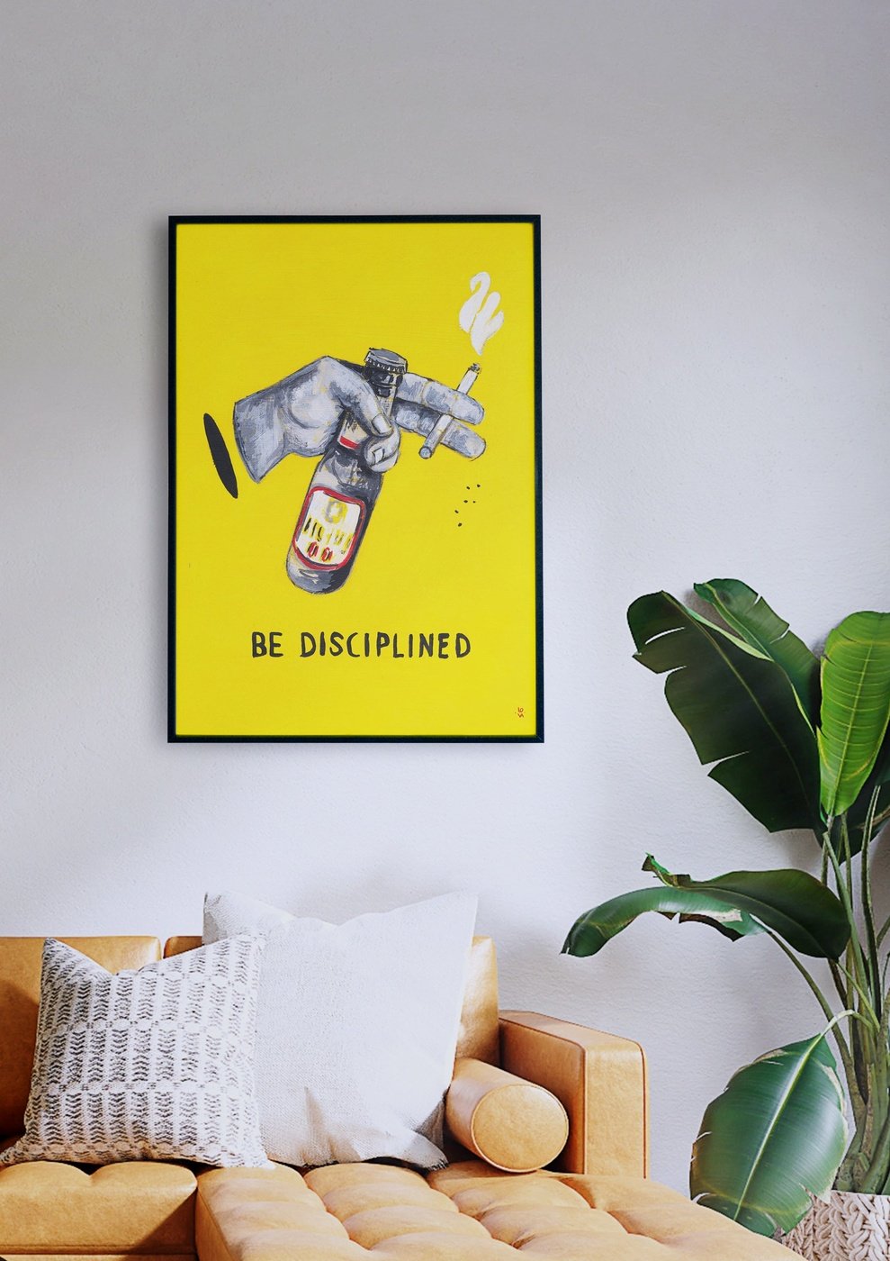 LOVA BE DISCIPLINED Kunstdruck - LOVA BE DISCIPLINED - LOVA BE DISCIPLINED - LOVA BE DISCIPLINED - LOVA BE DISCIPLINED in einer Pop-Art-Illustration.