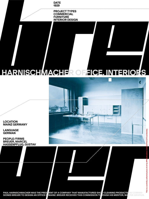 Ein Plakat für die Bauhaus-Ausstellung zum Thema Büroeinrichtung.