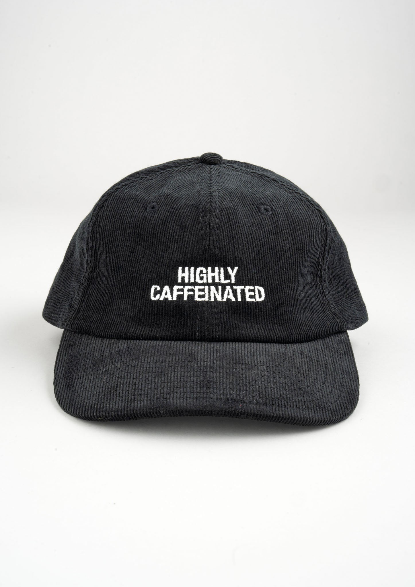 "Highly Caffeinated" Courdroy Cap