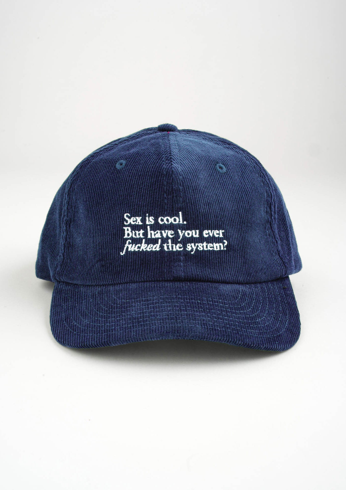 "F the System" Courdroy Cap