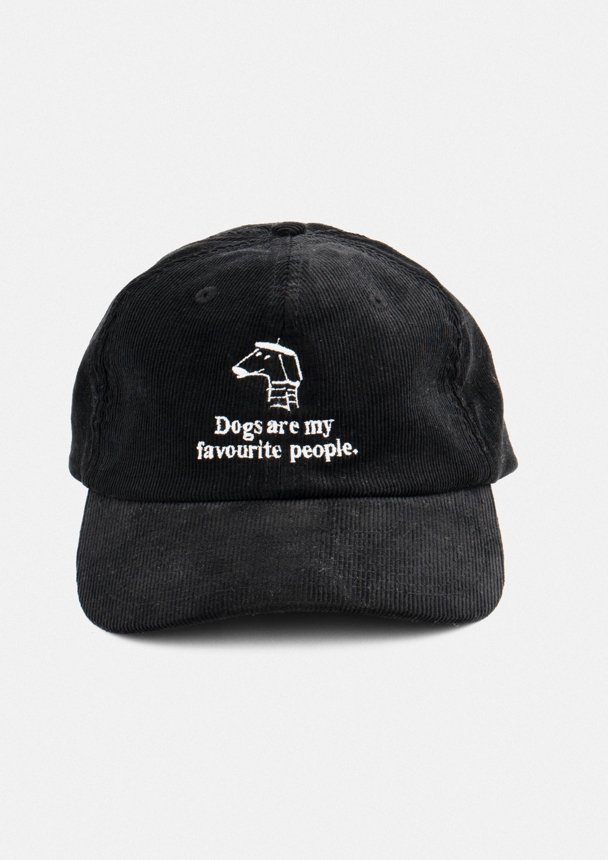 «Dogs are my favourite people» Courdroy Cap