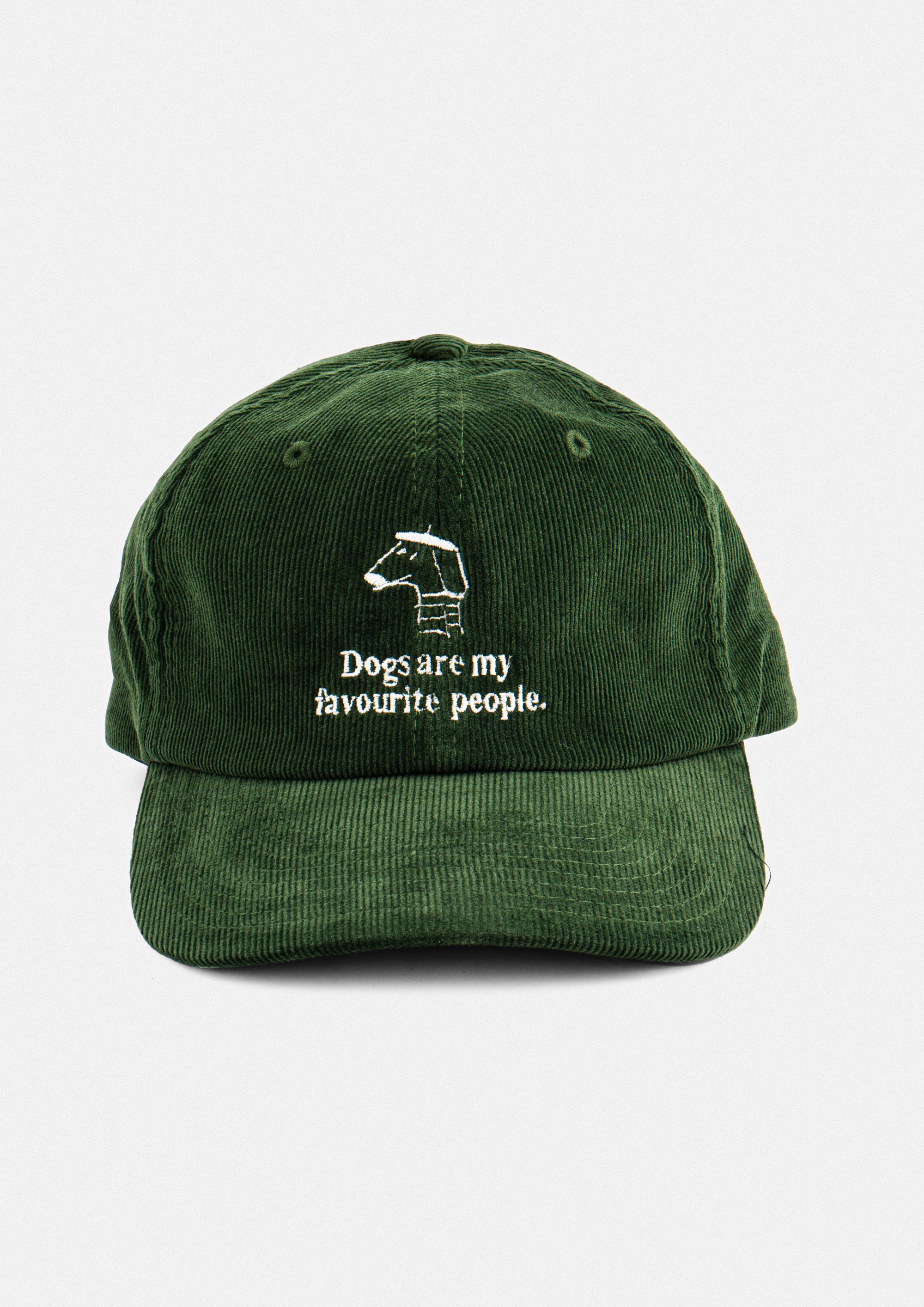 «Dogs are my favourite people» Courdroy Cap