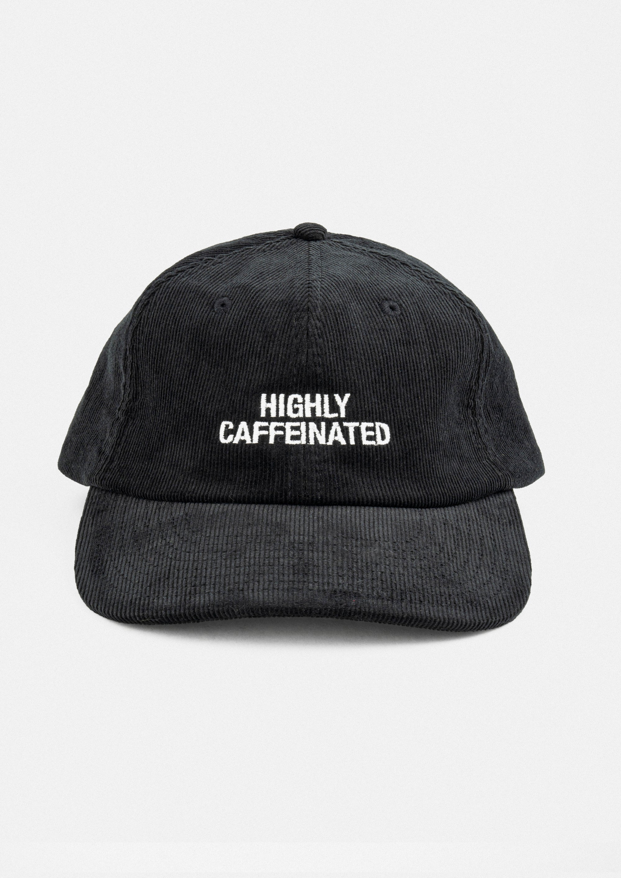 "Highly Caffeinated" Courdroy Cap