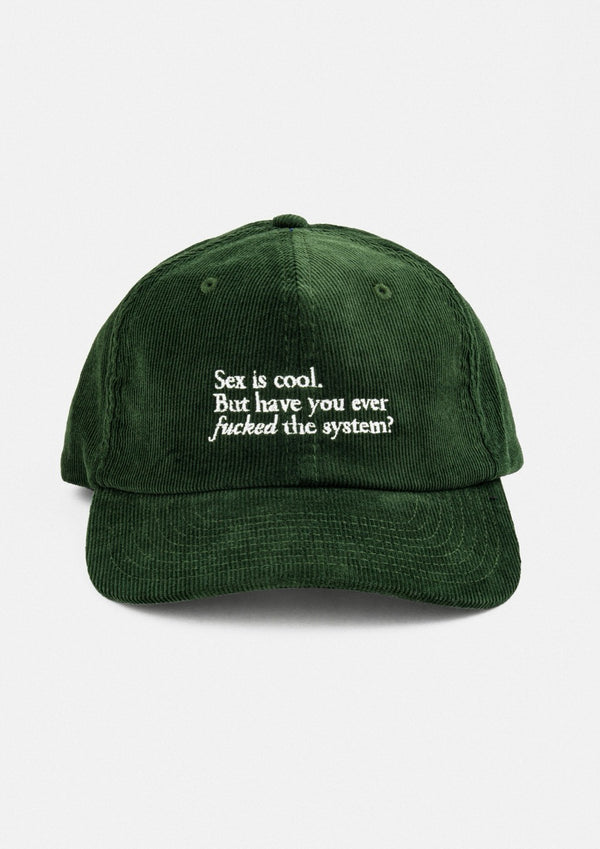 "F the System" Courdroy Cap