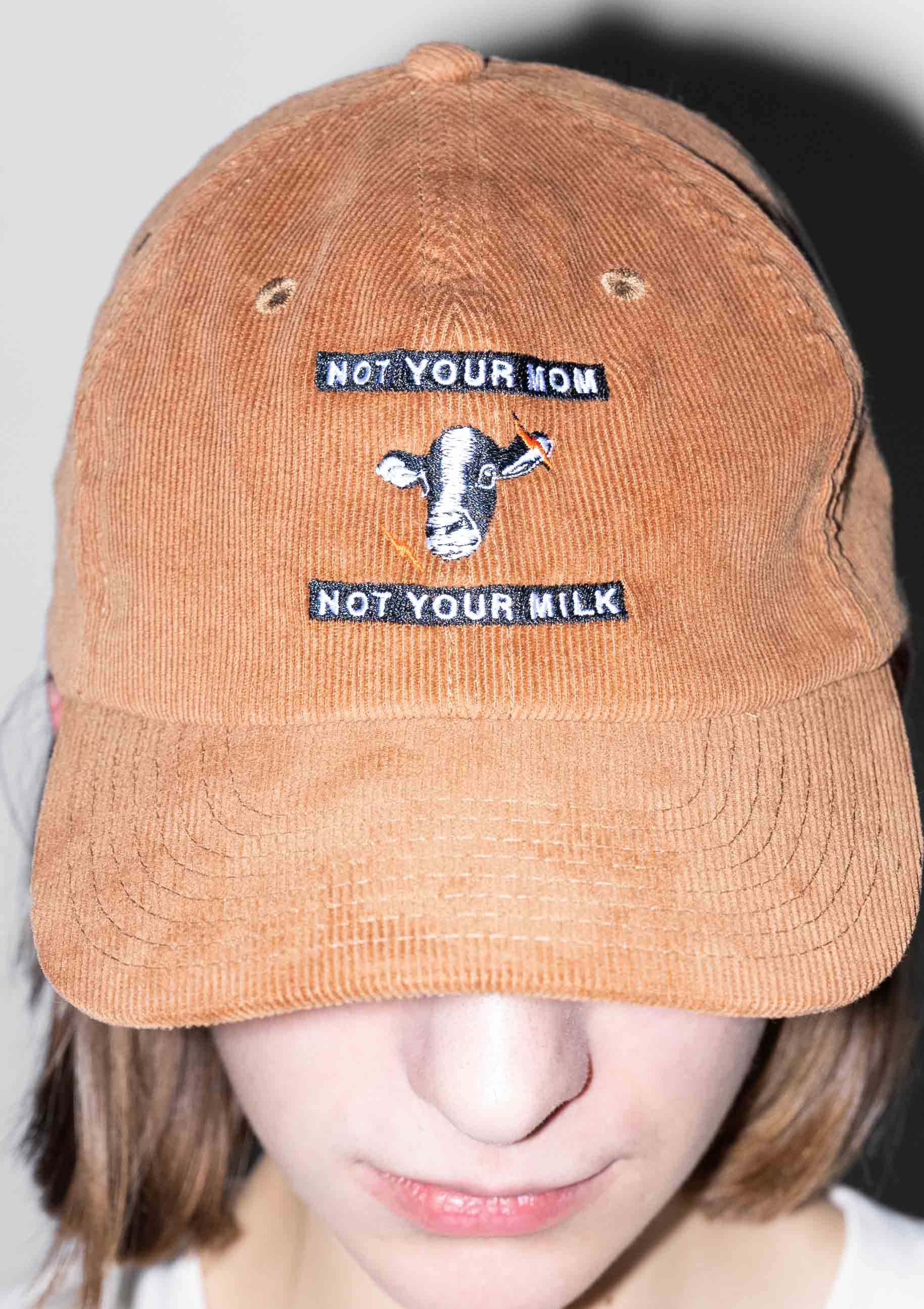 «Not Your Mom Not Your Milk» Courdroy Cap