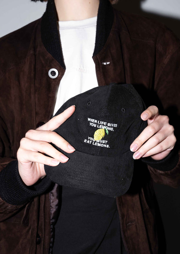 «When life gives you lemons» Courdroy Cap