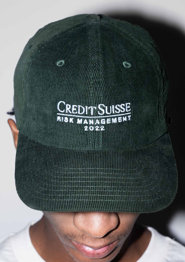 “Credit Suisse Risk Management” Organic Courdroy Cap