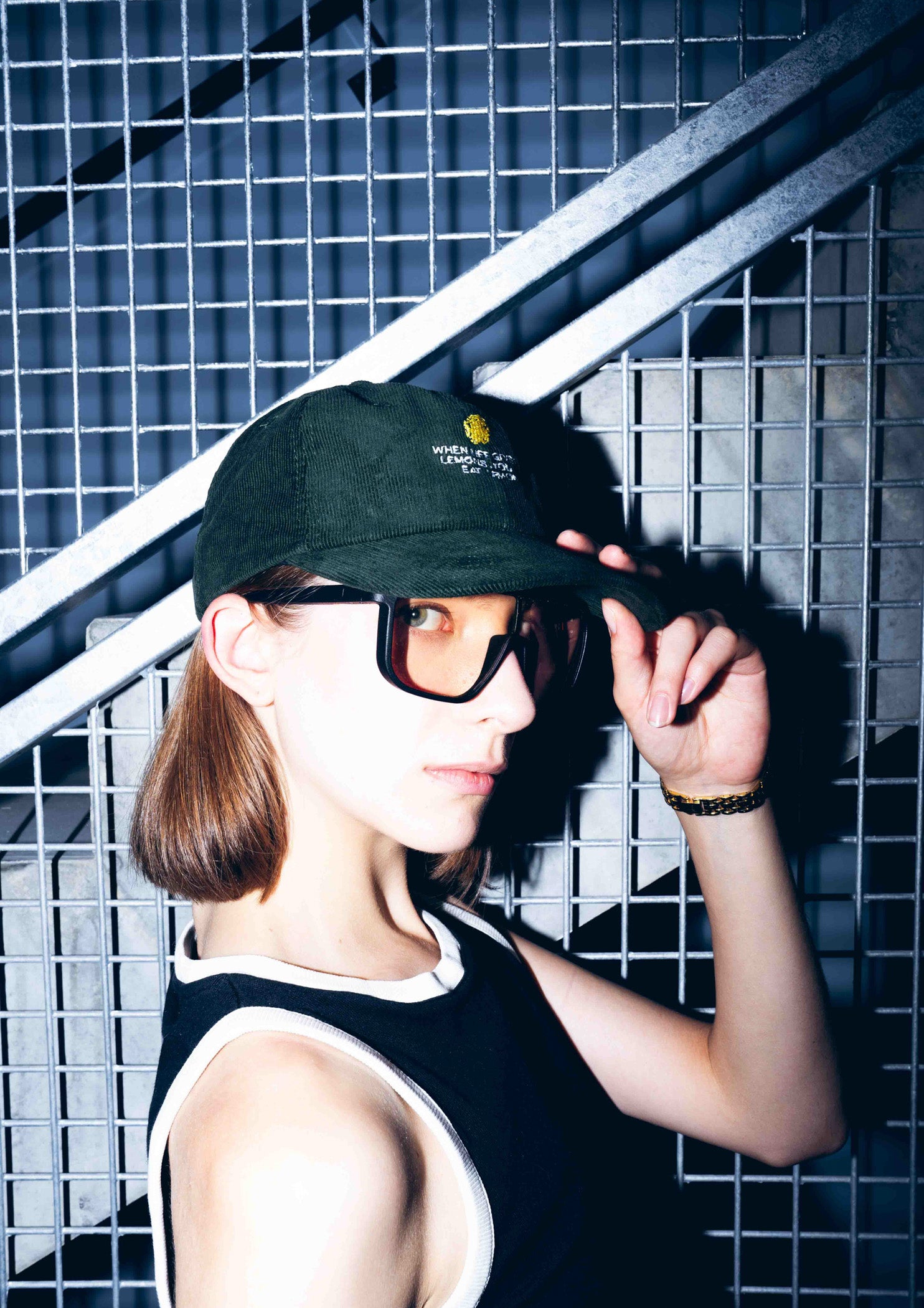 «When life gives you lemons» Courdroy Cap