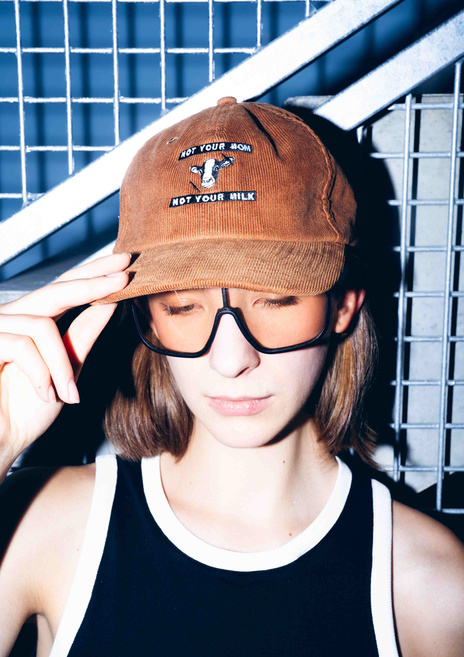 «Not Your Mom Not Your Milk» Courdroy Cap