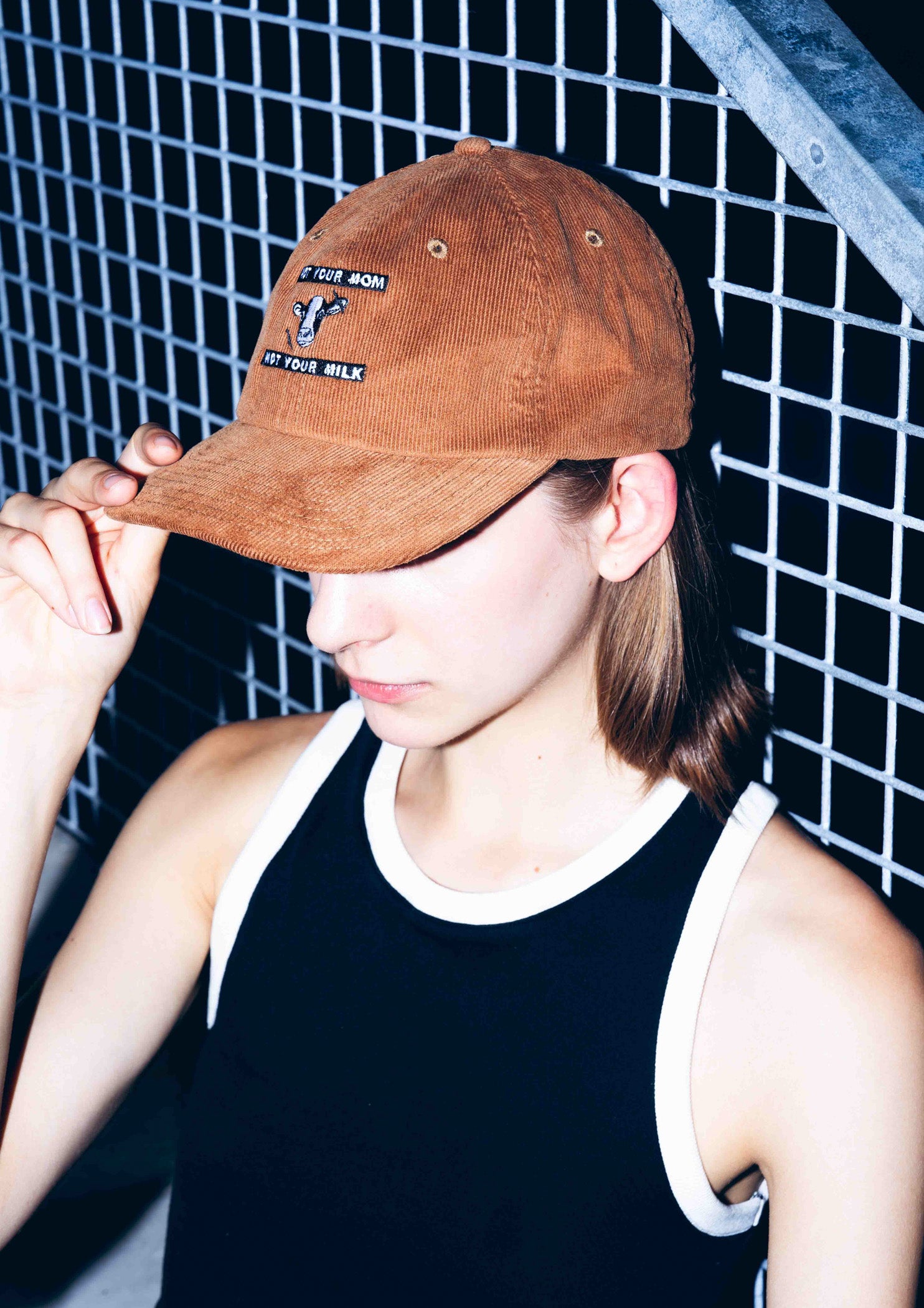 «Not Your Mom Not Your Milk» Courdroy Cap