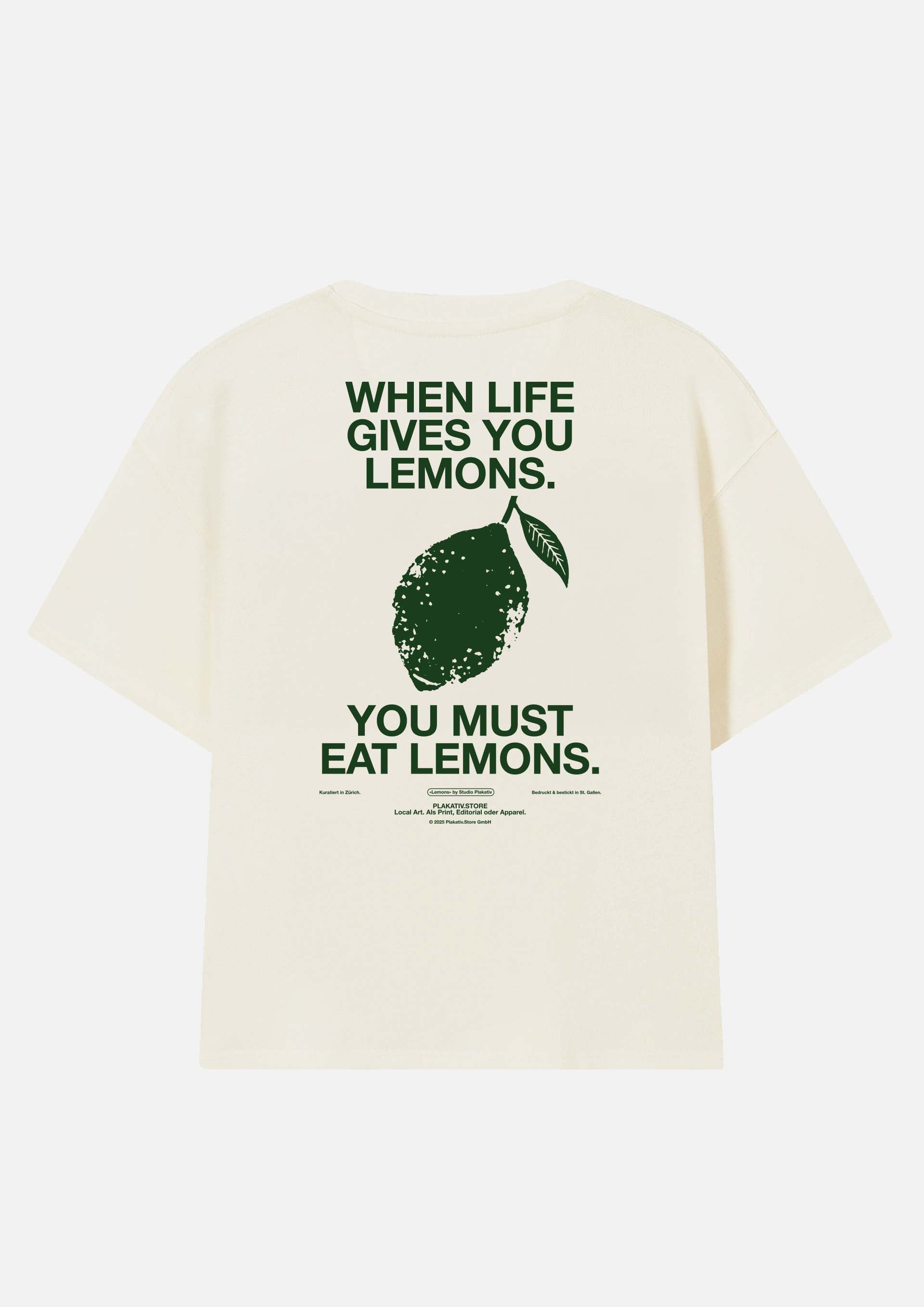 «lemons» Heavy weight tee