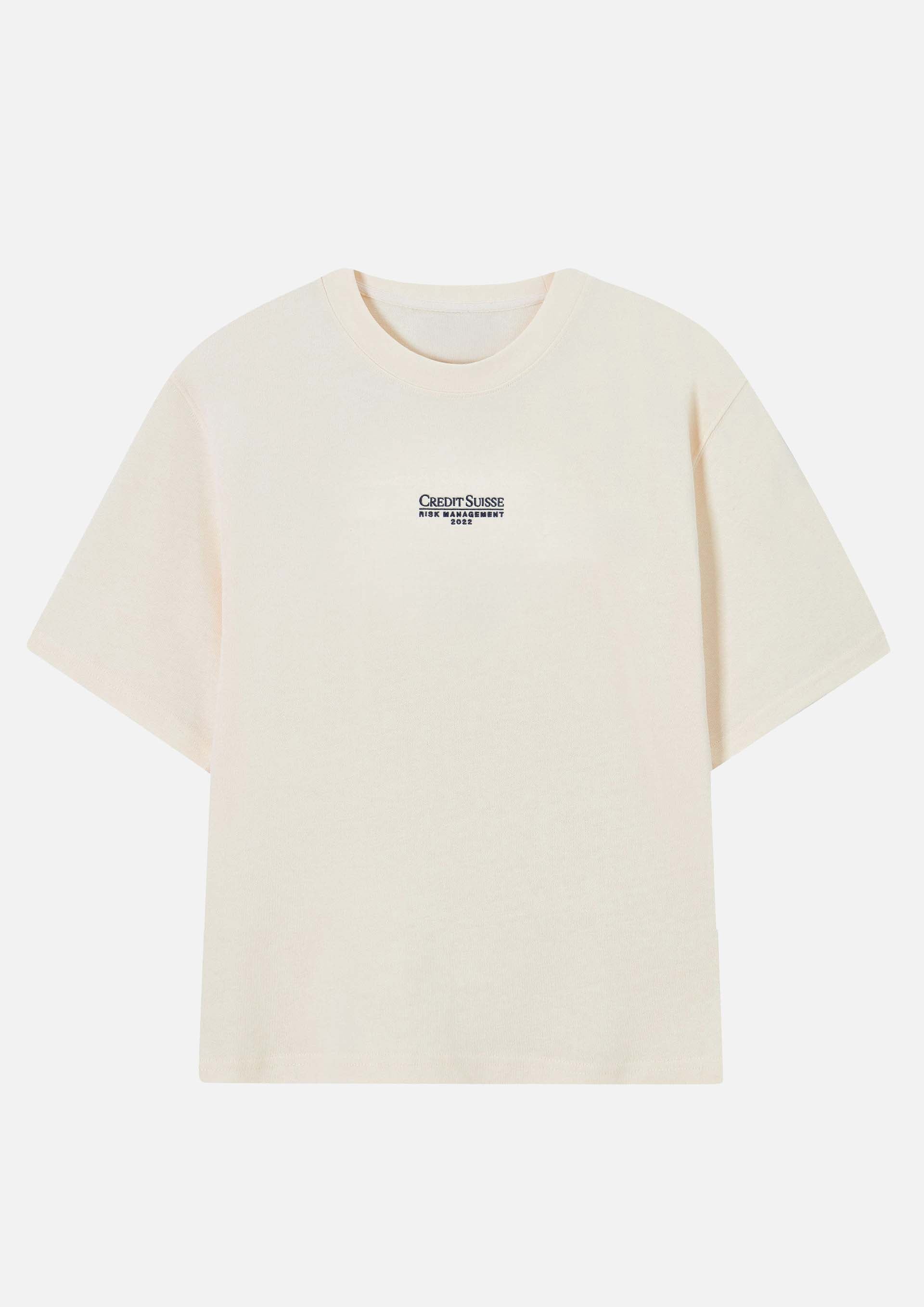 «CS Risk Management» Stickerei Super oversize tee