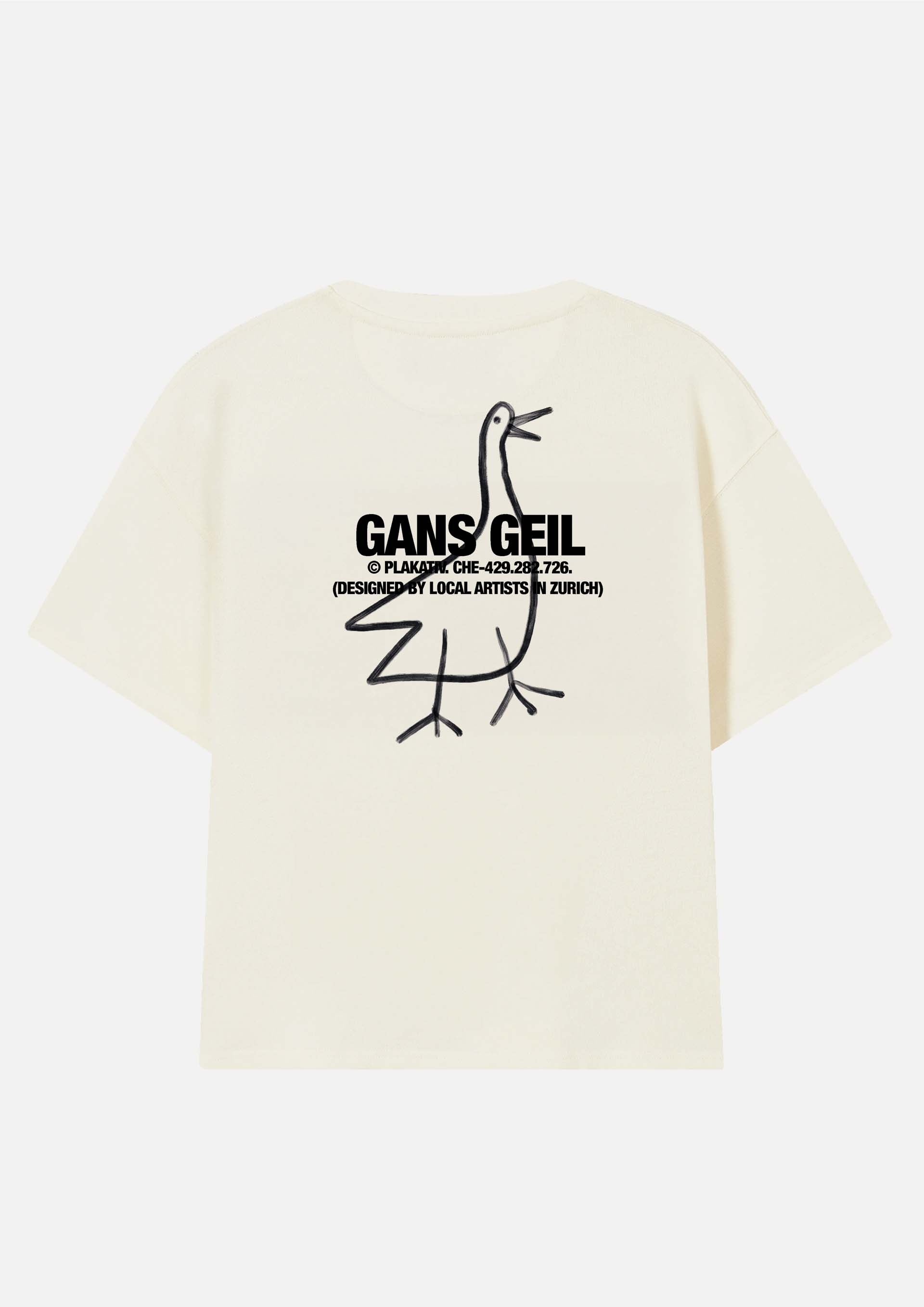 «Gans Geil» Backprint Heavy weight tee 2025