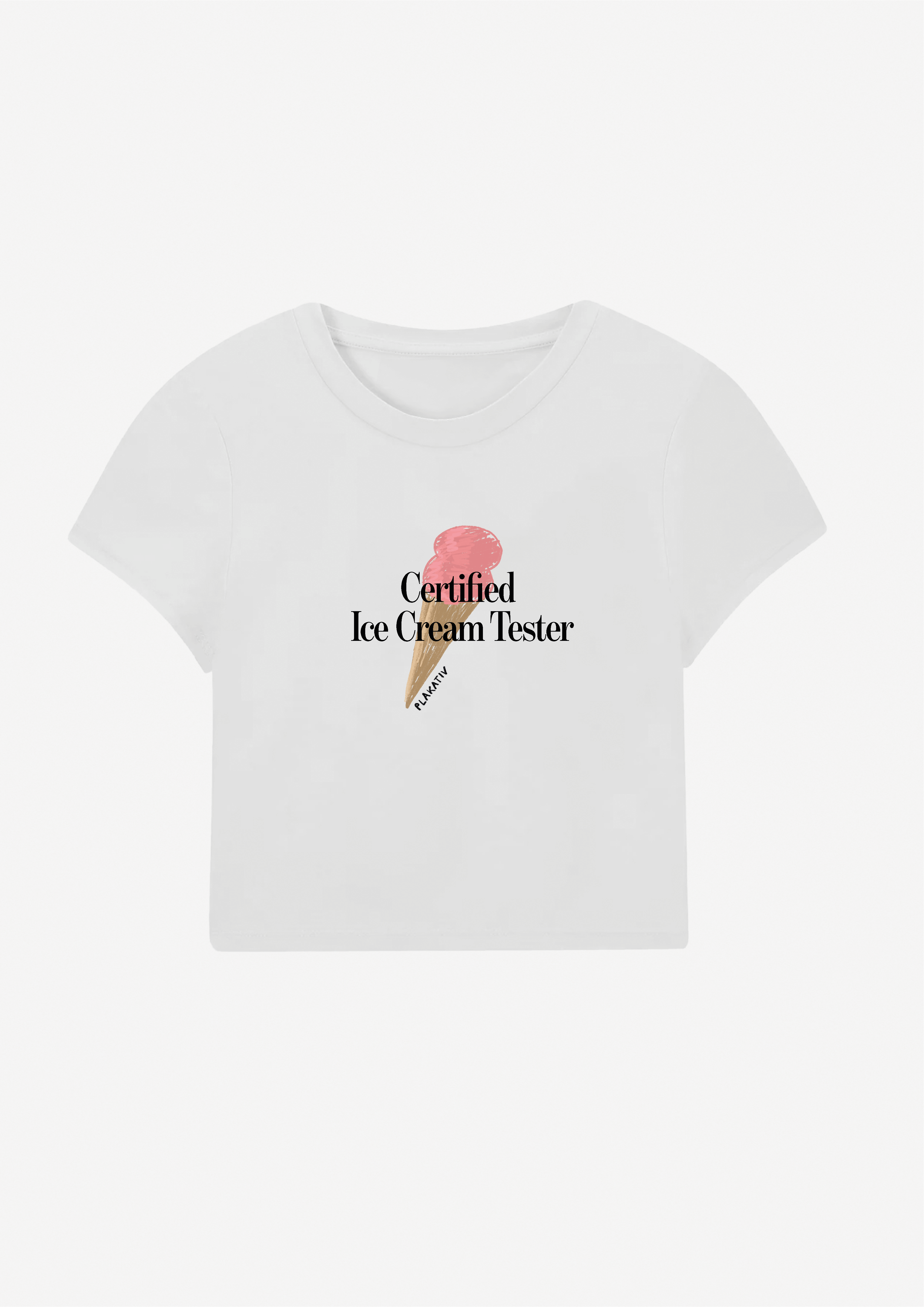 «Ice Cream Tester» Frontprint Babytee