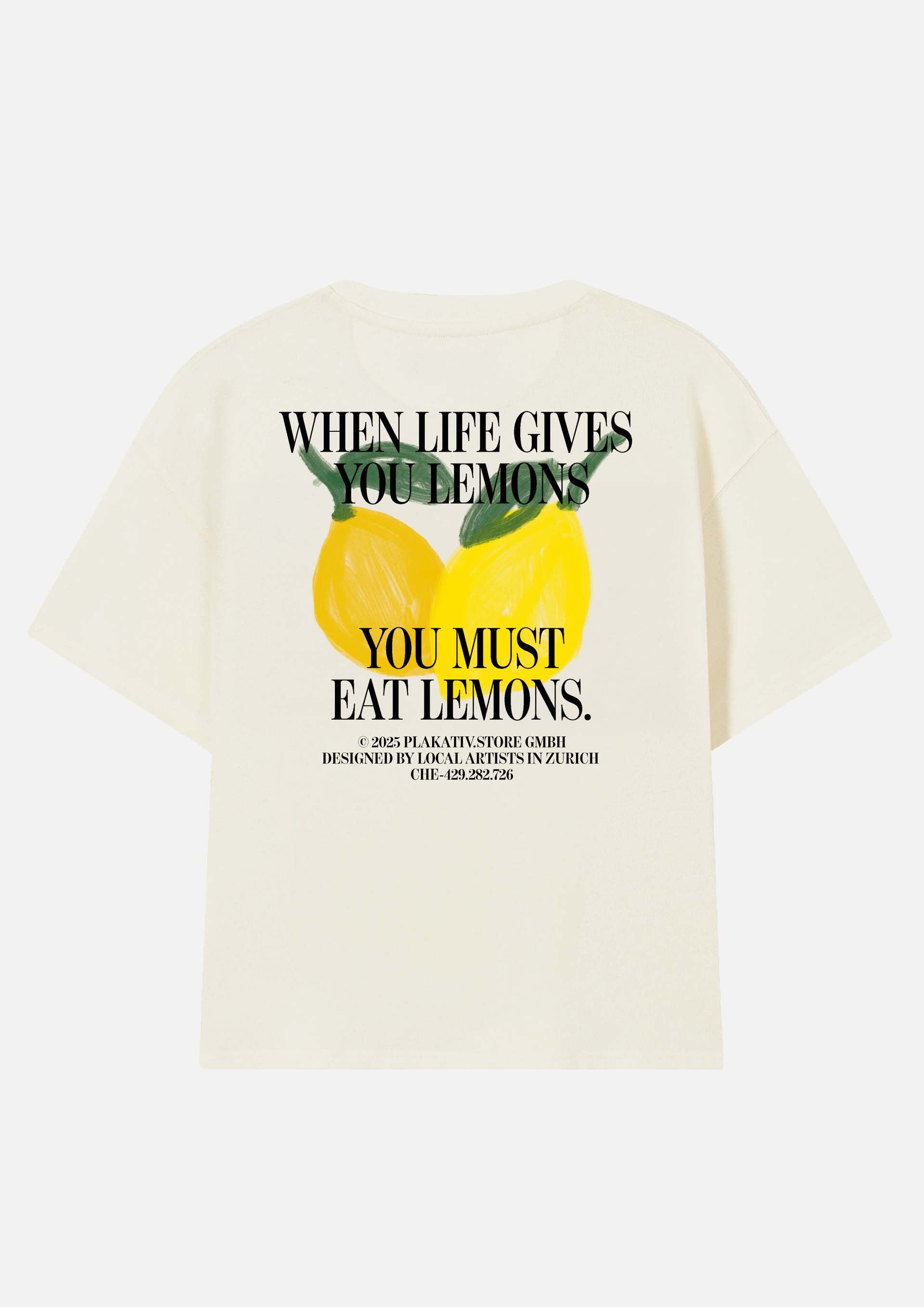 «Lemons» Backprint Heavy weight tee 2025