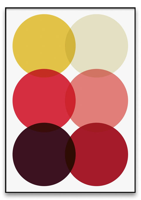 Ein Poster mit den Farbenwein 01, gelb und braun in verschiedenen Farben.
