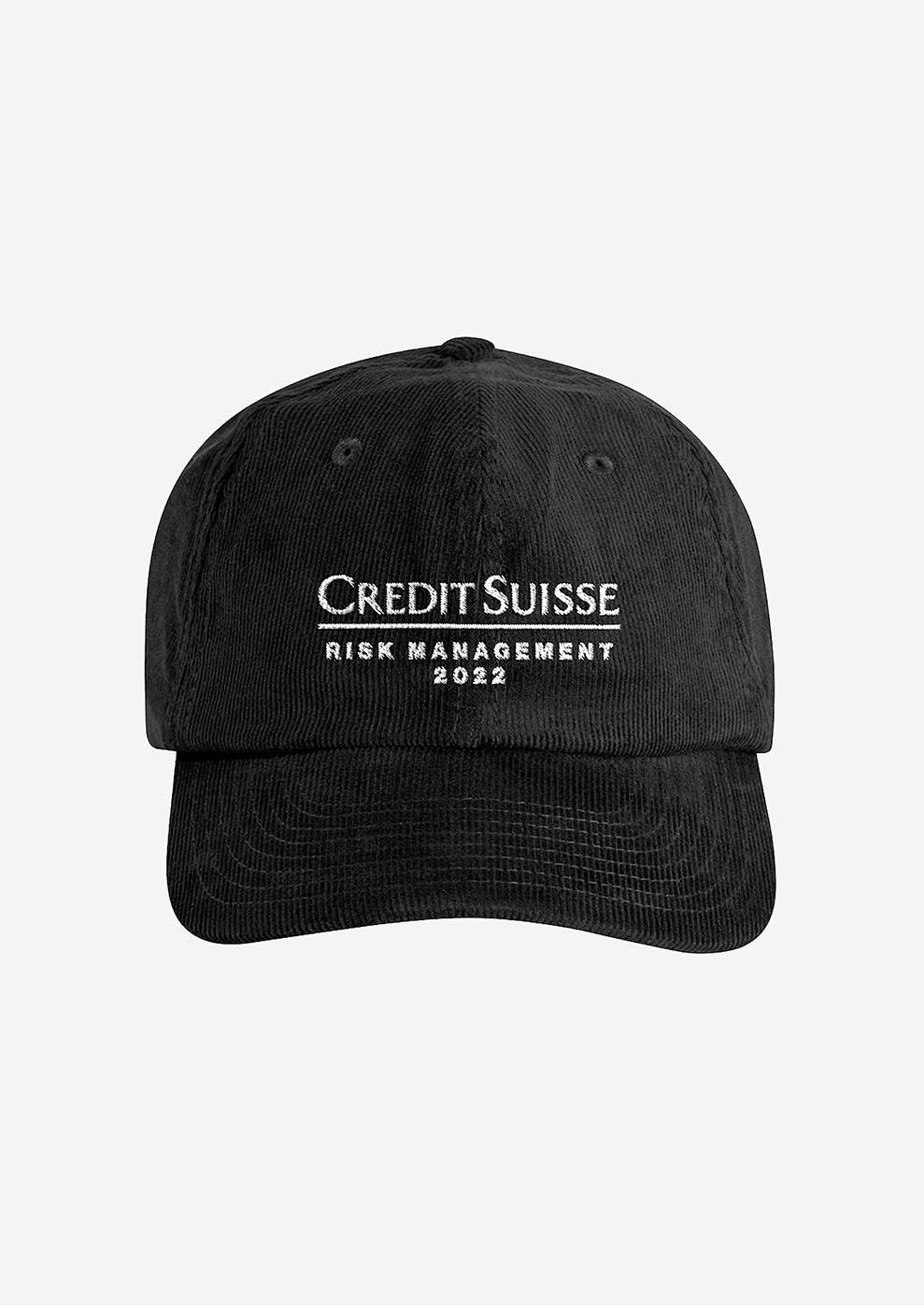 “Credit Suisse Risk Management” Organic Courdroy Cap