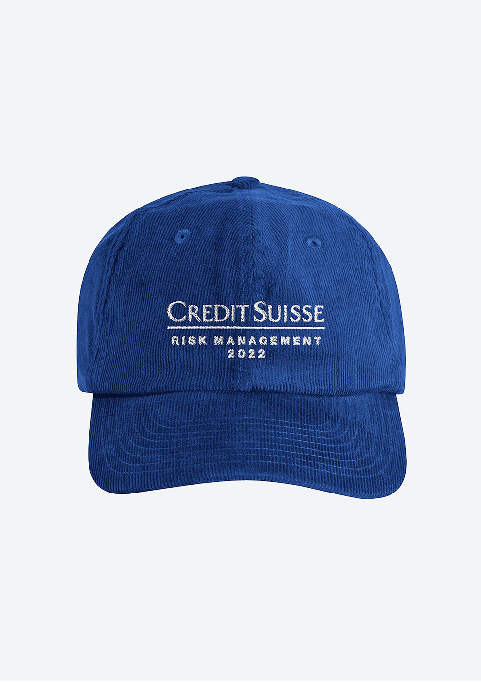 “Credit Suisse Risk Management” Organic Courdroy Cap